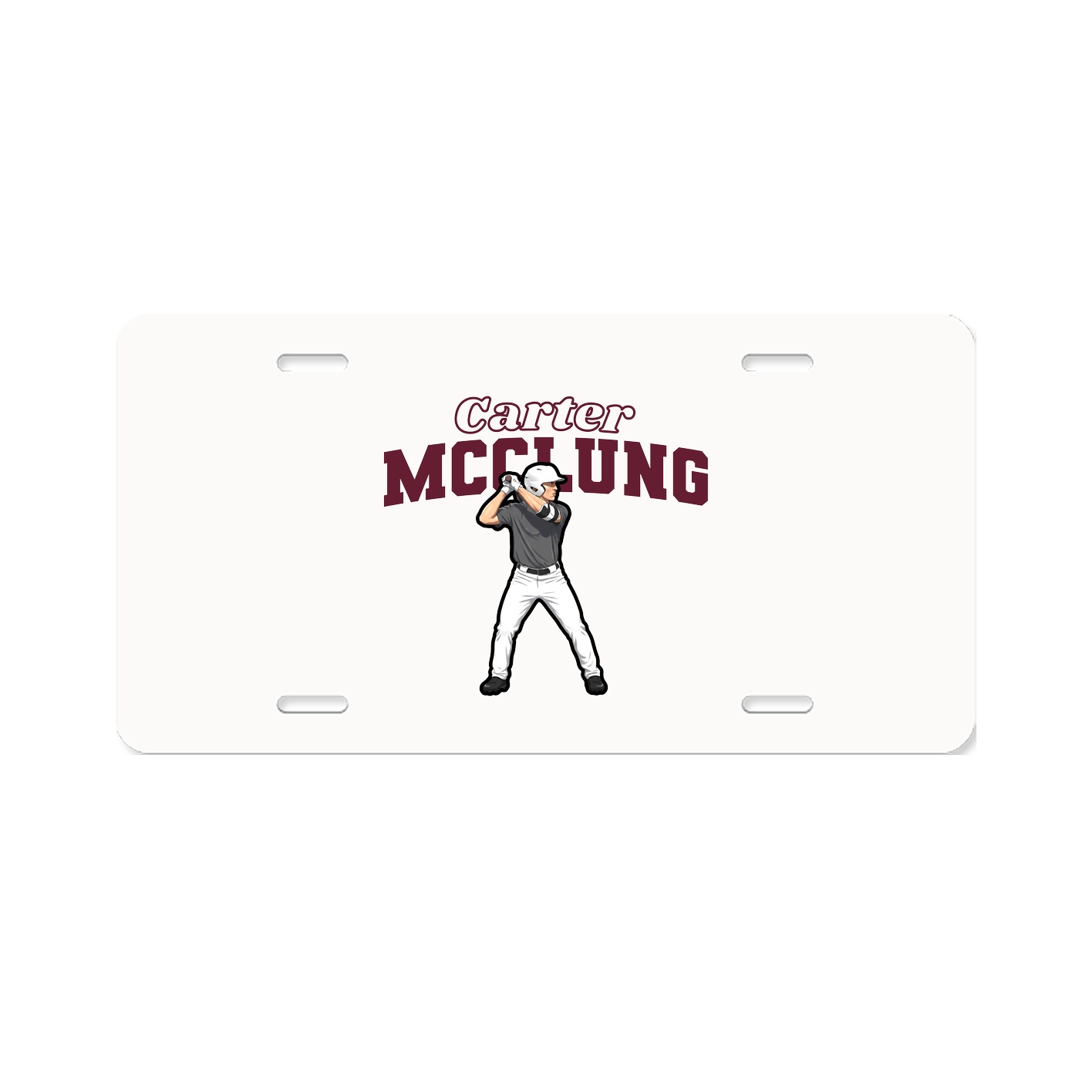 License Plate — Name Arch in Classic