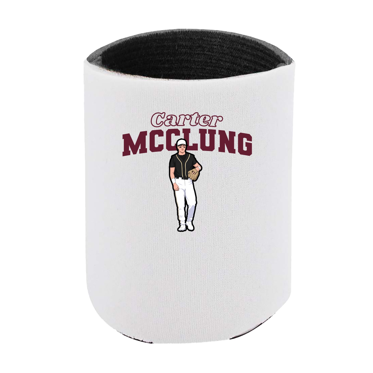 Can Holder — Name Arch in White