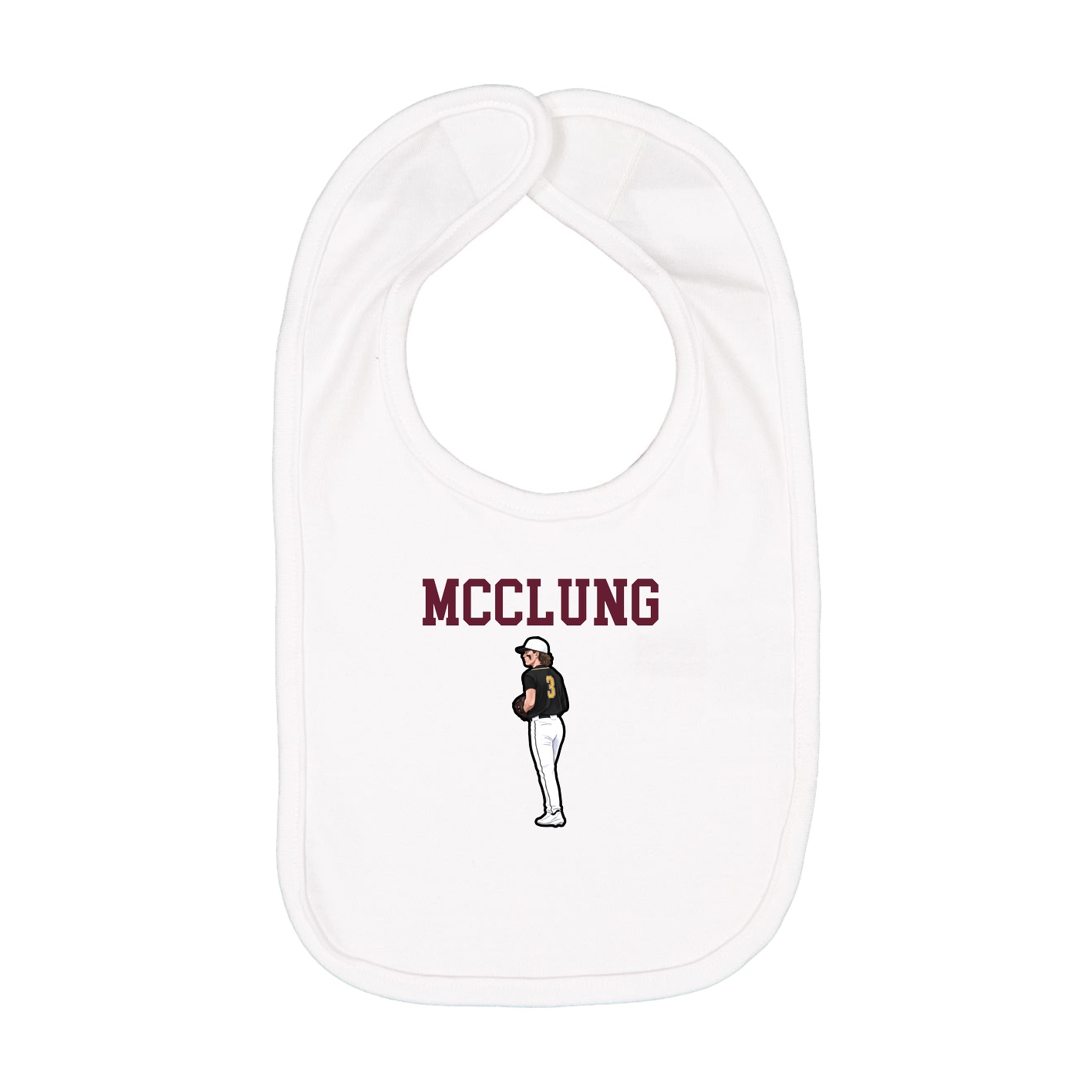 Infant Bib — Shirsey in White