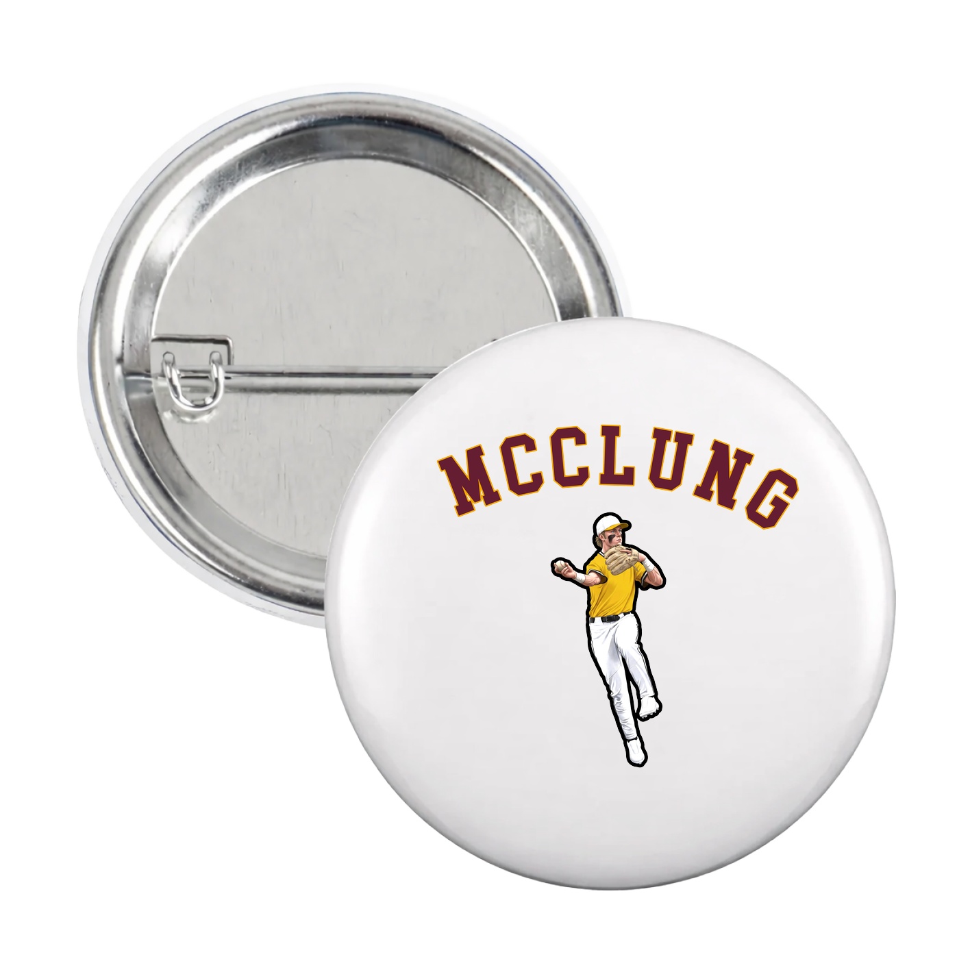 Game Day Button — Shirsey Arch in White