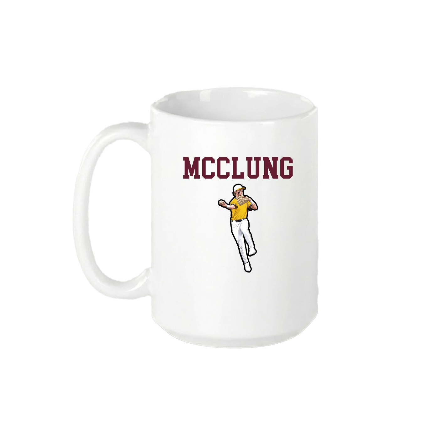 15oz Coffee Mug — Shirsey in White