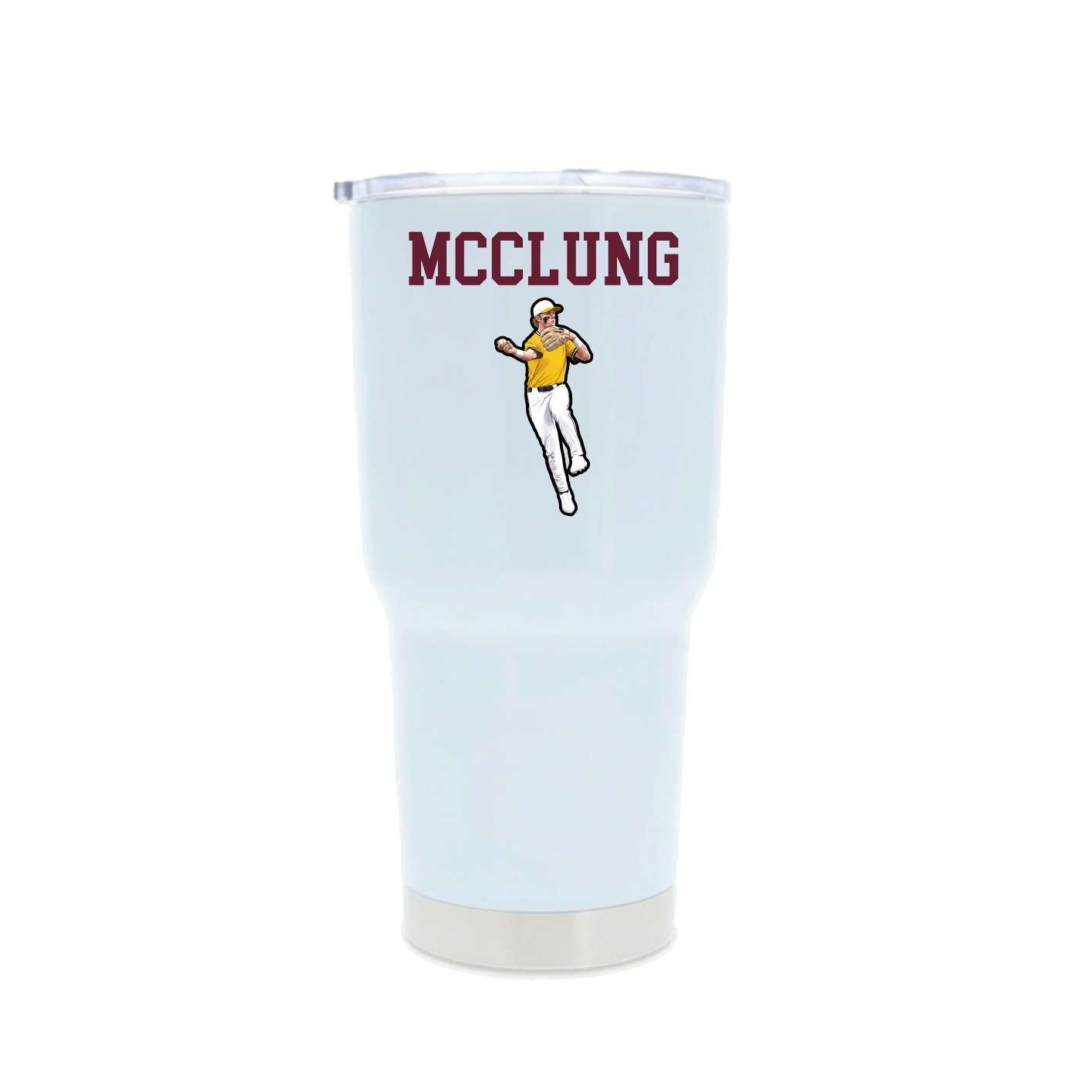 30oz Stainless Steel Tumbler — Shirsey in White
