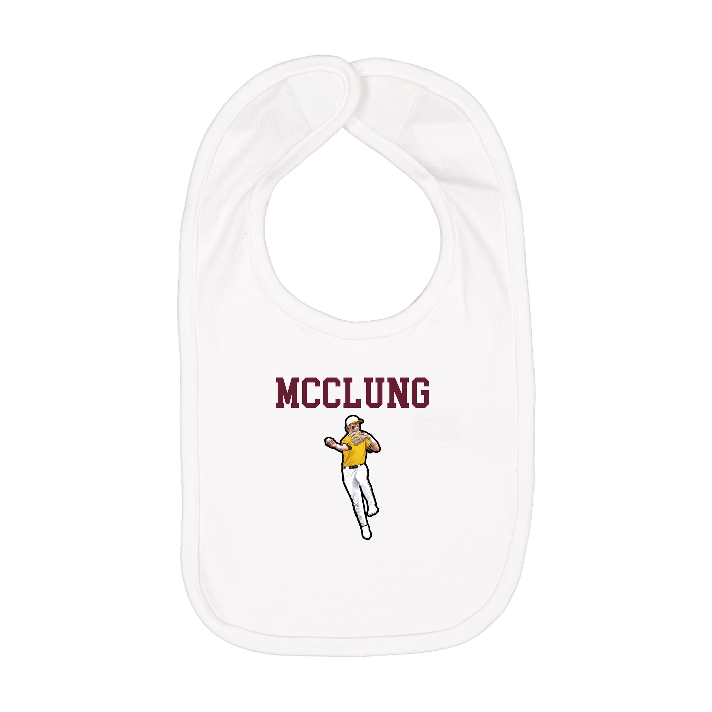 Infant Bib — Shirsey in White