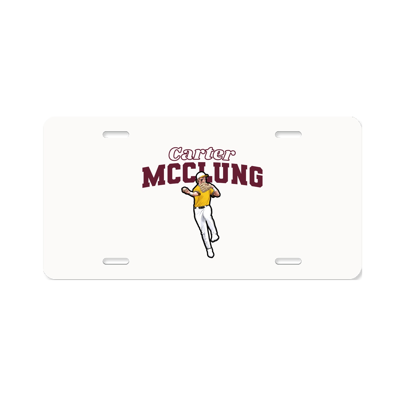 License Plate — Name Arch in Classic