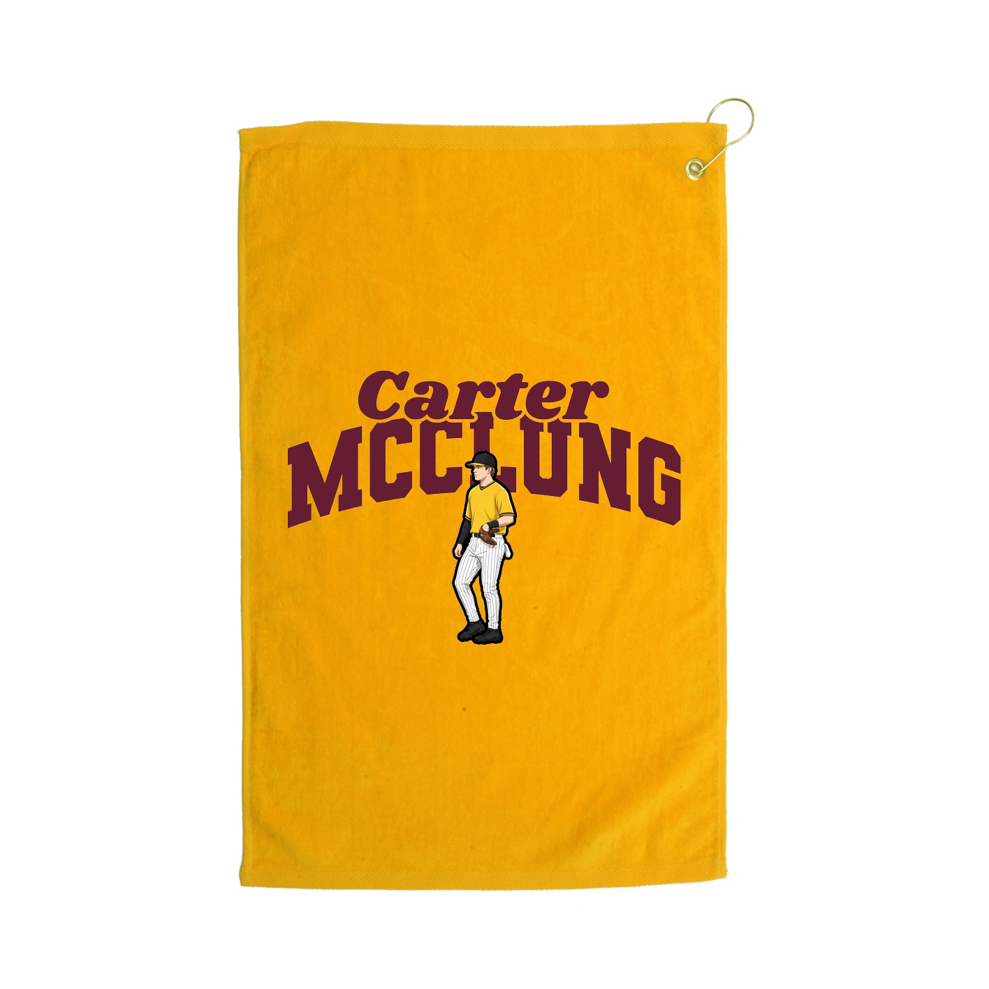 Golf Towel — Signature Arch in Gold