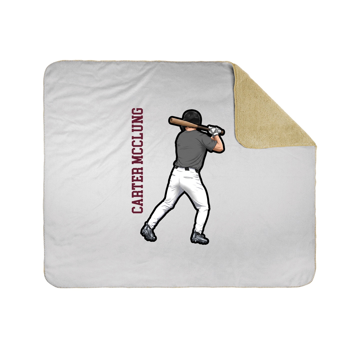 50x60 Sherpa Lined Throw Blanket