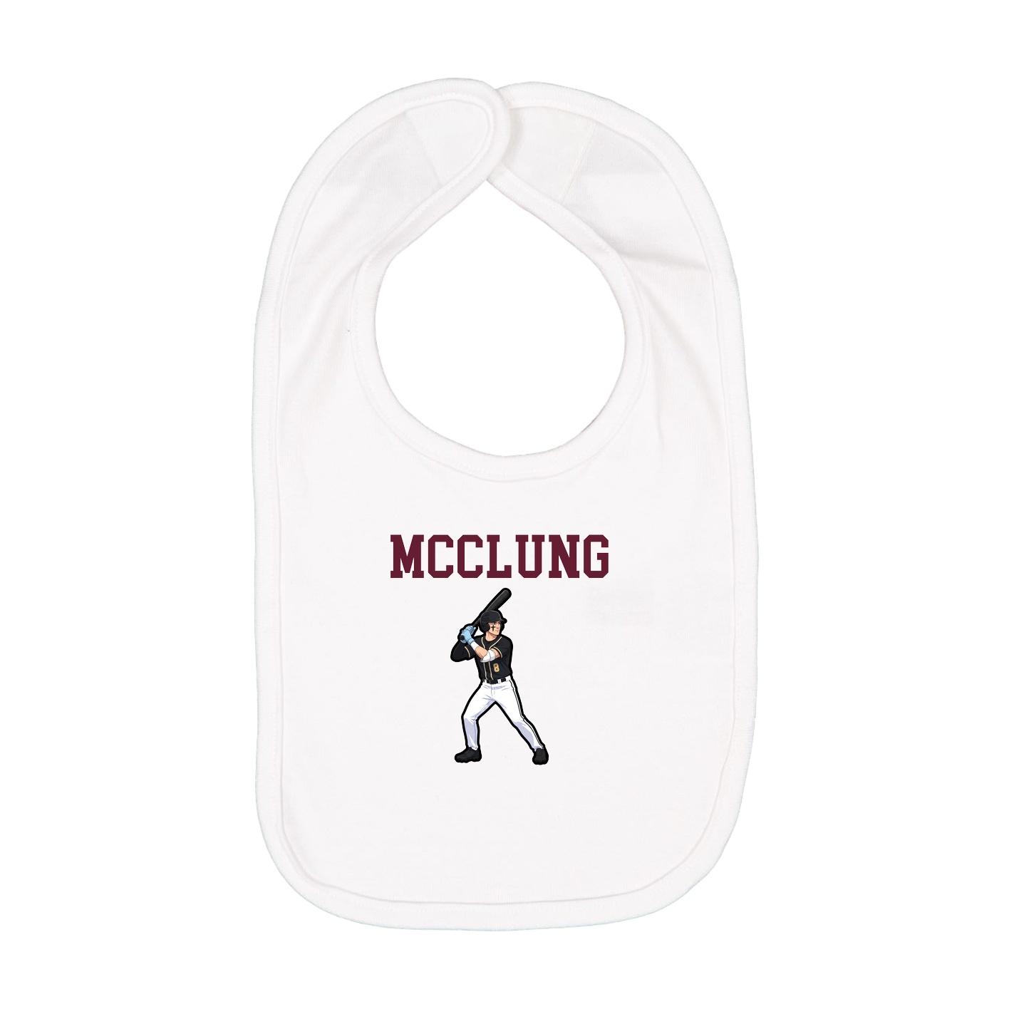 Infant Bib — Shirsey in White