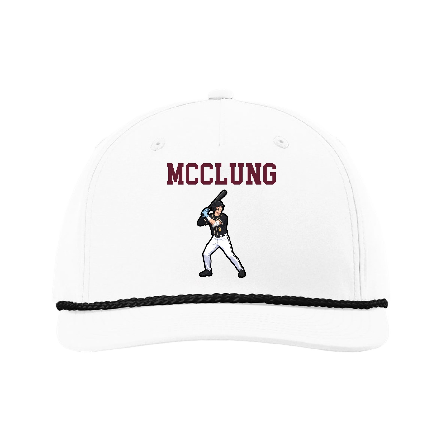 Five-Panel Classic Rope Cap — Shirsey in White
