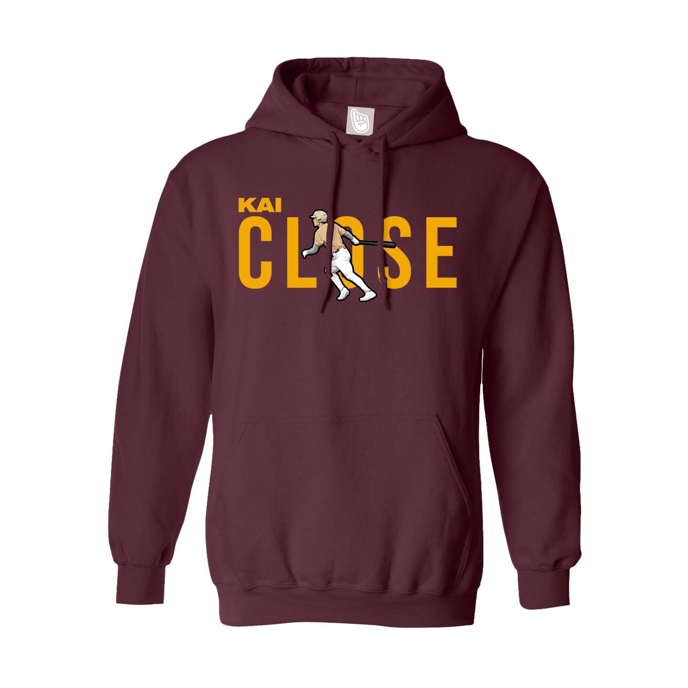 Hoodie — Player Name in Maroon