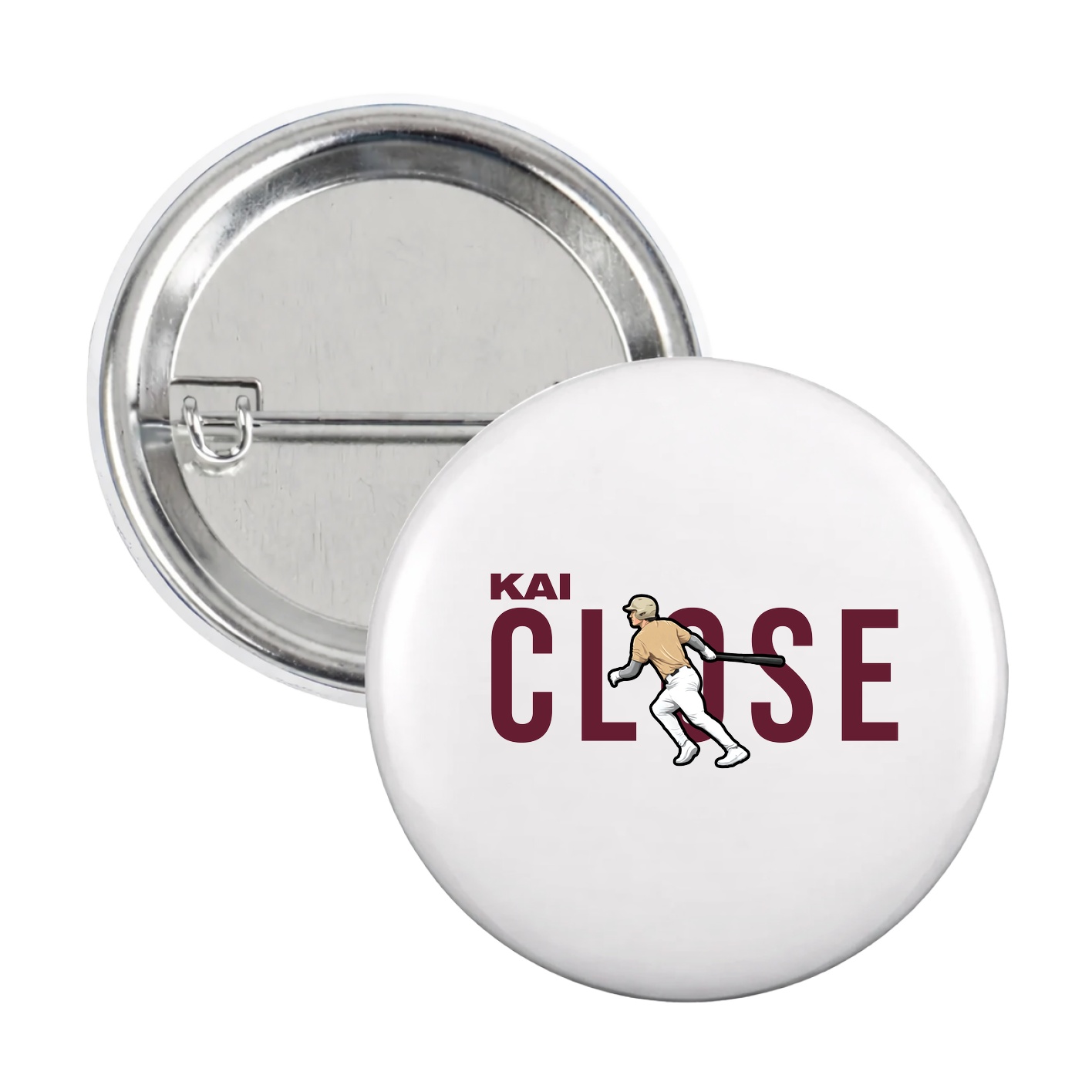 Game Day Button — Player Name in White