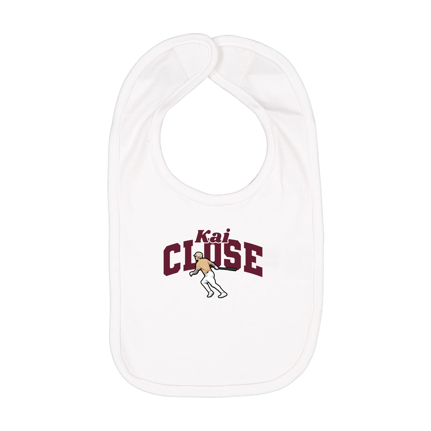 Infant Bib — Signature Arch in White