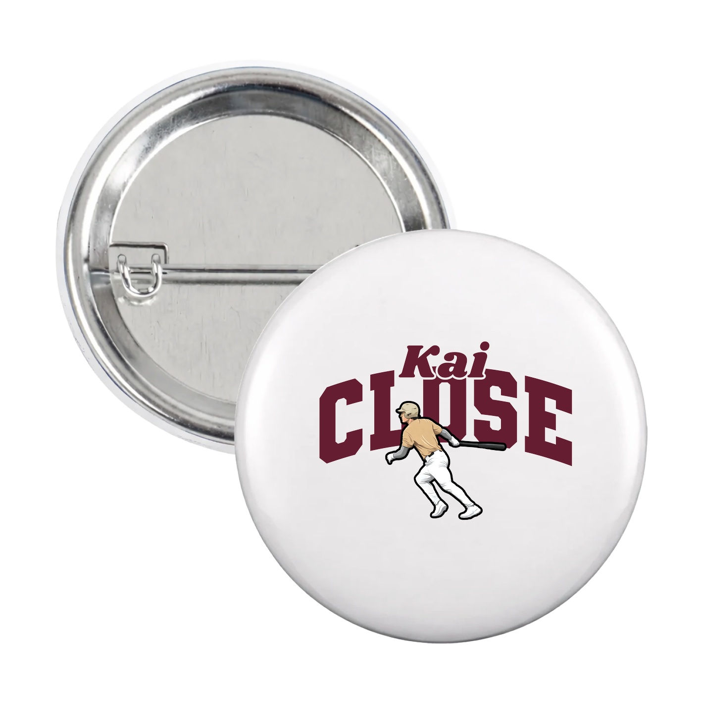 Game Day Button — Signature Arch in White
