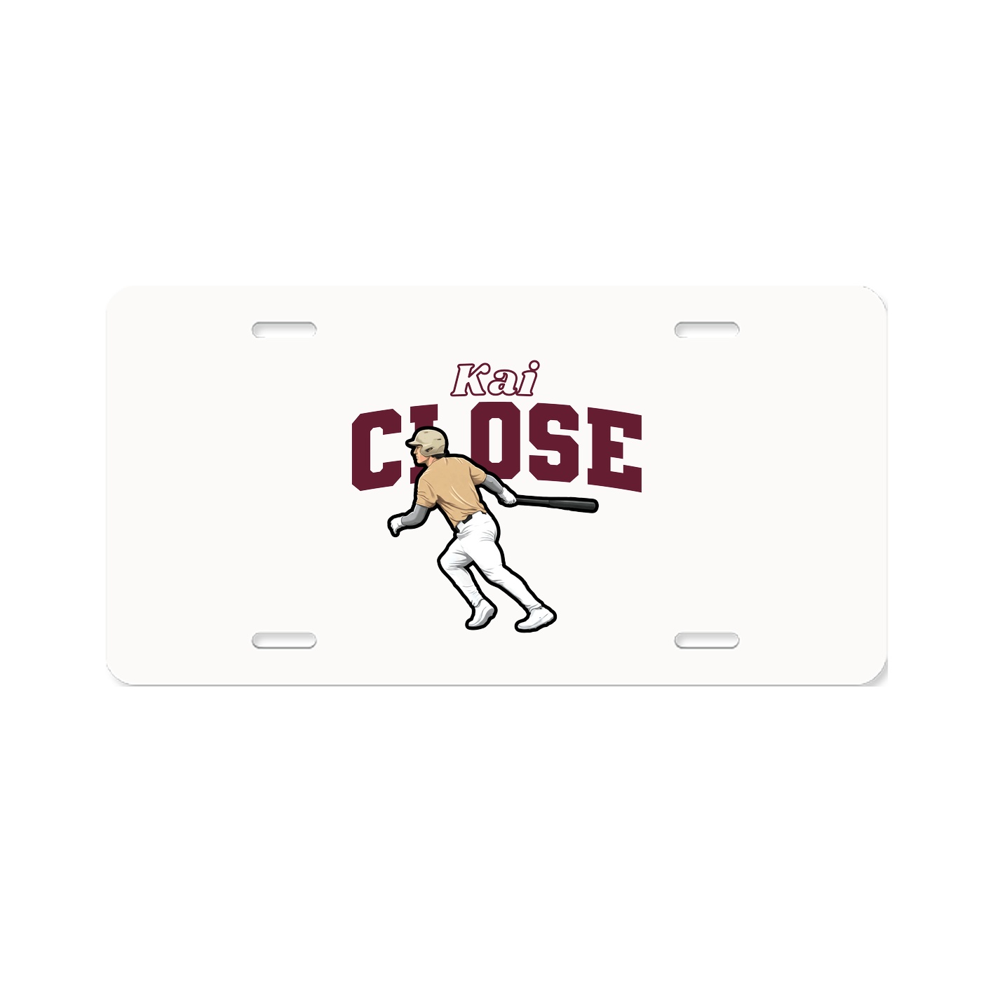 License Plate — Name Arch in Classic
