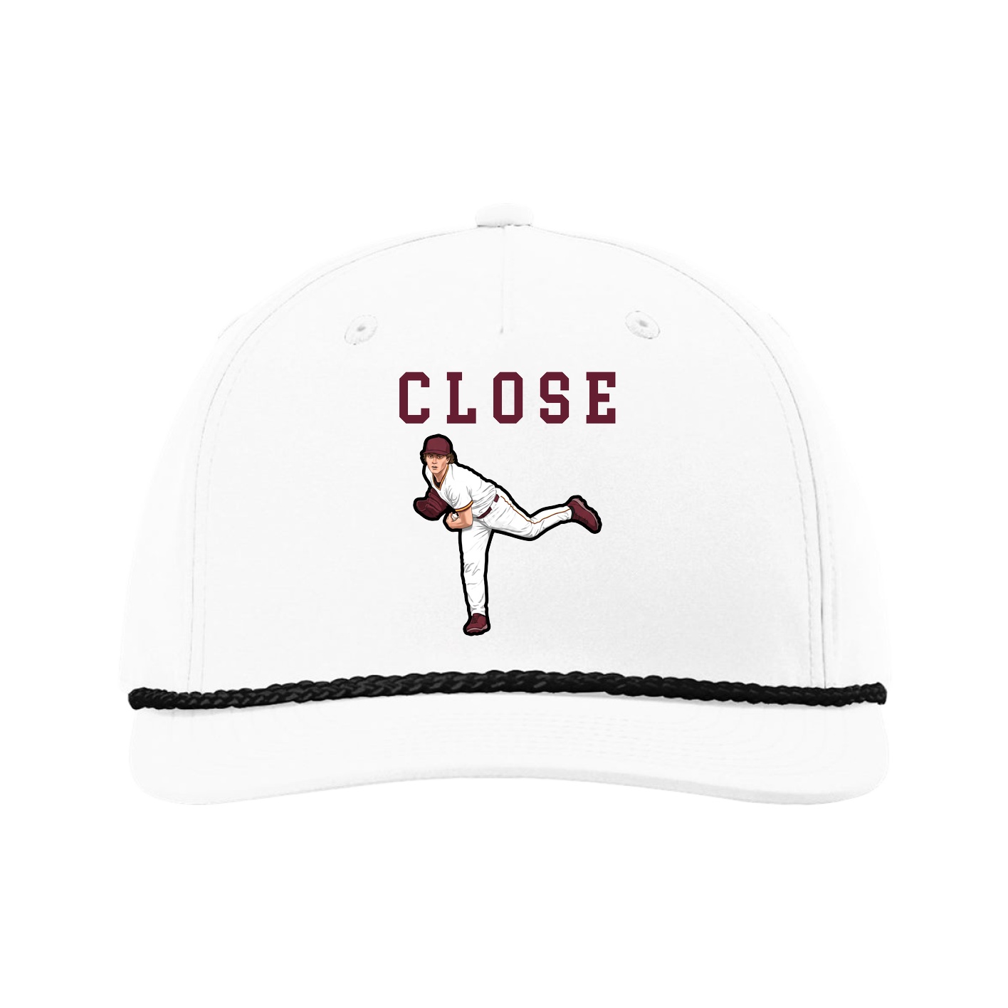 Five-Panel Classic Rope Cap — Shirsey in White