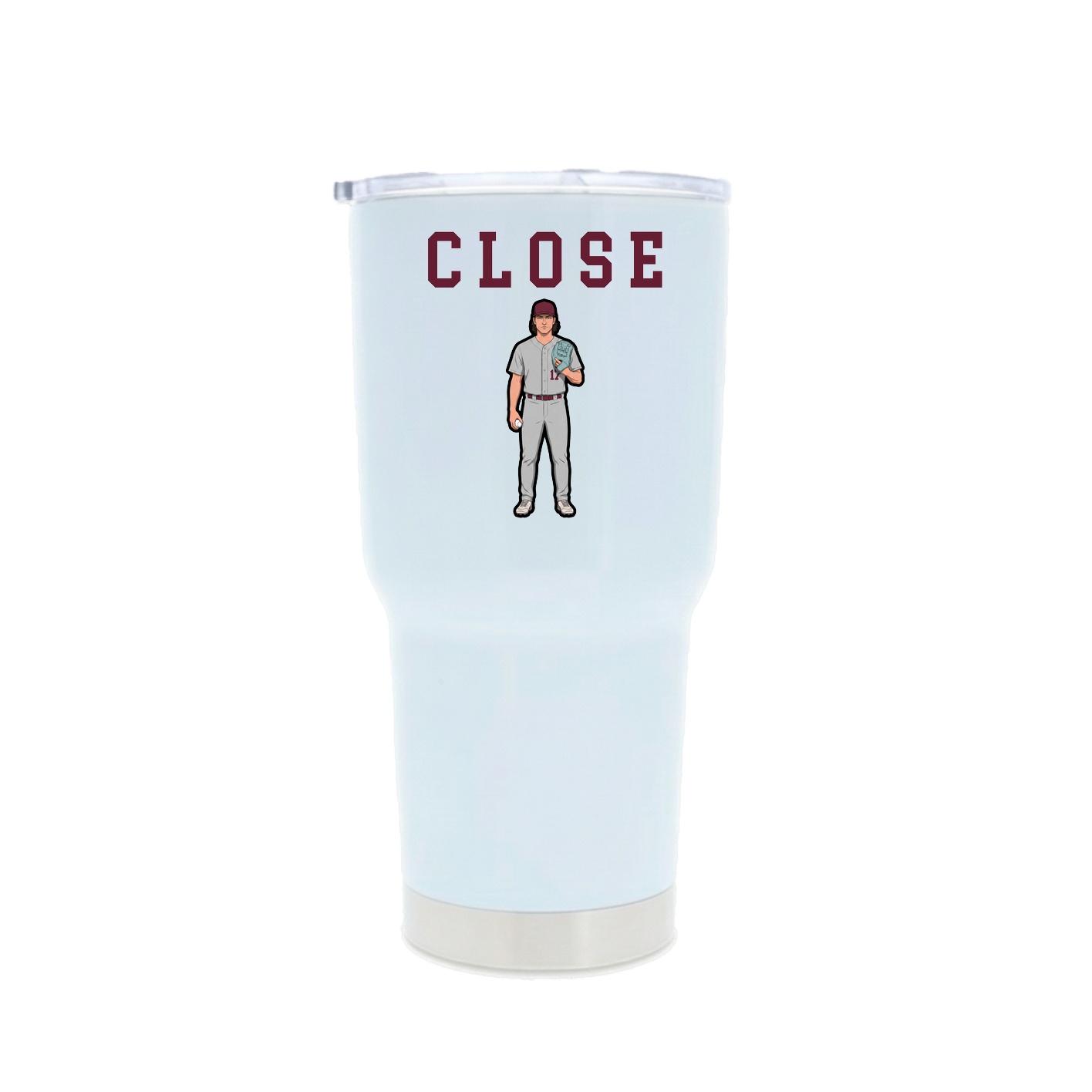 30oz Stainless Steel Tumbler — Shirsey in White