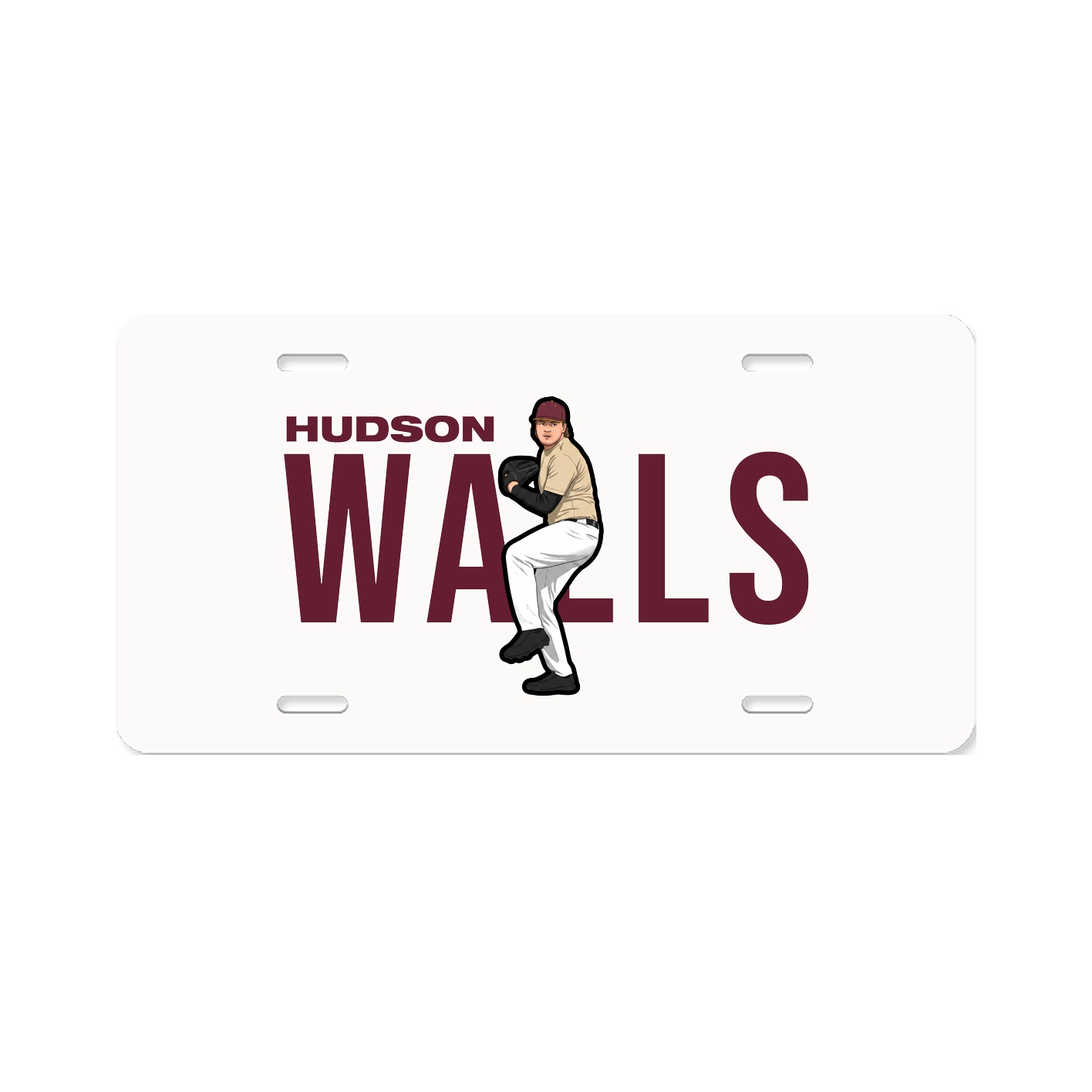 License Plate — Player Name in Classic