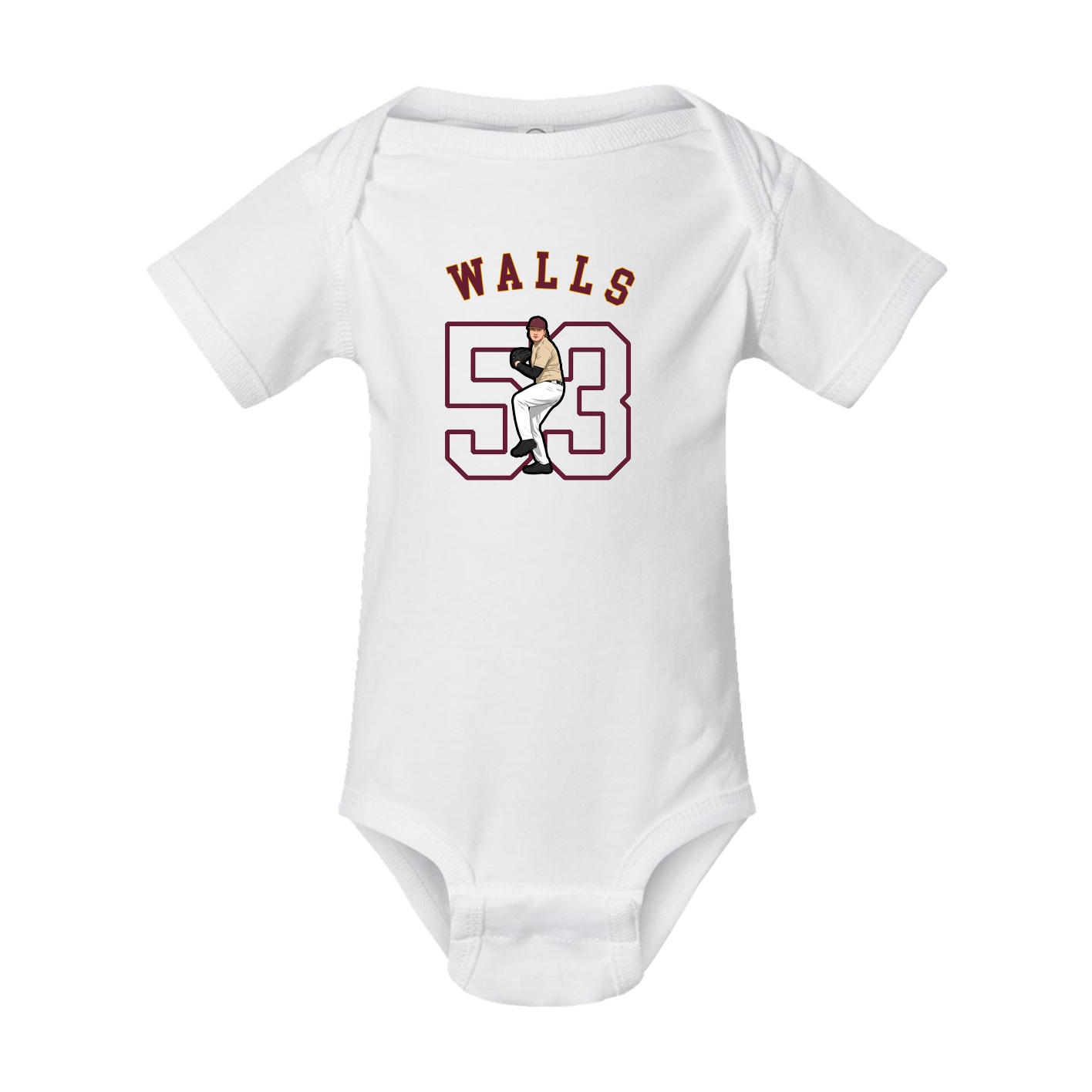 Baby Onesie — Shirsey Arch in White