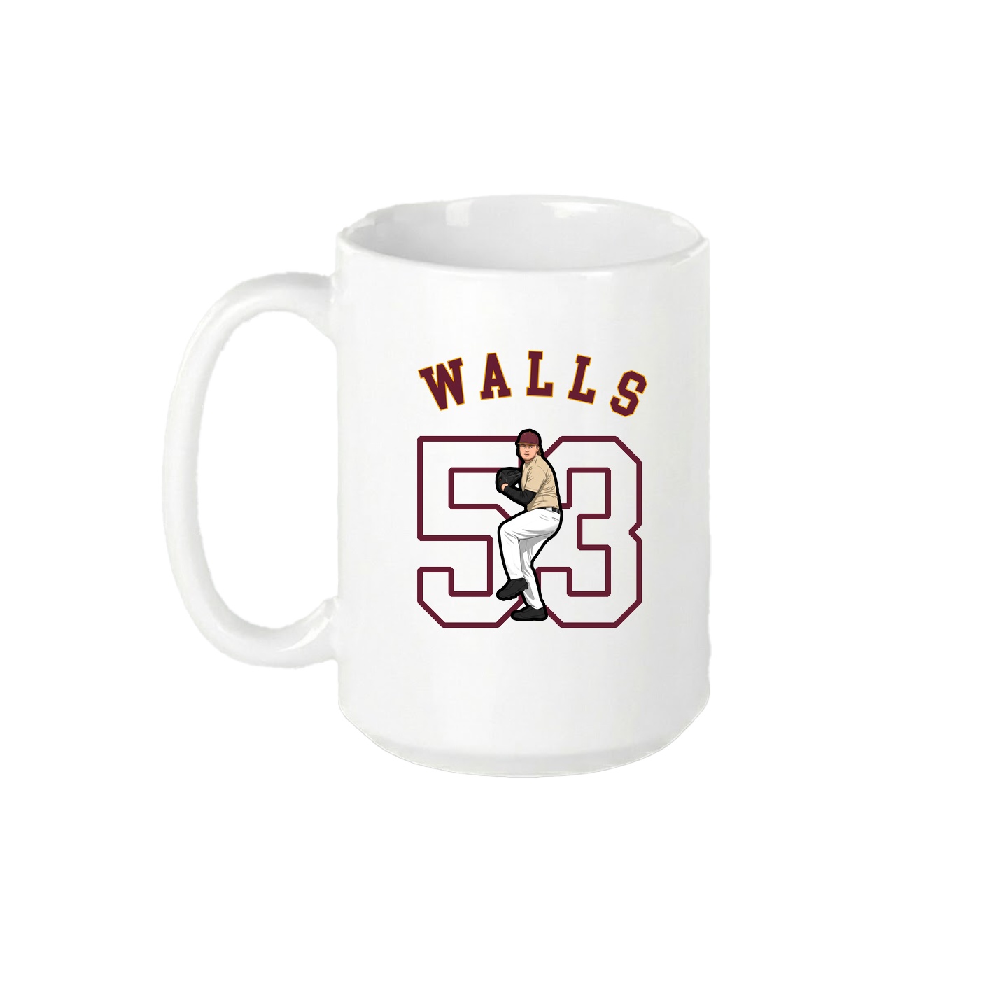 15oz Coffee Mug — Shirsey Arch in White