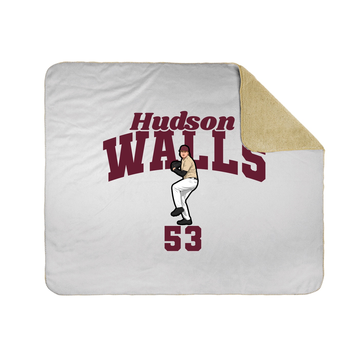Throw Blanket — Signature Arch in White