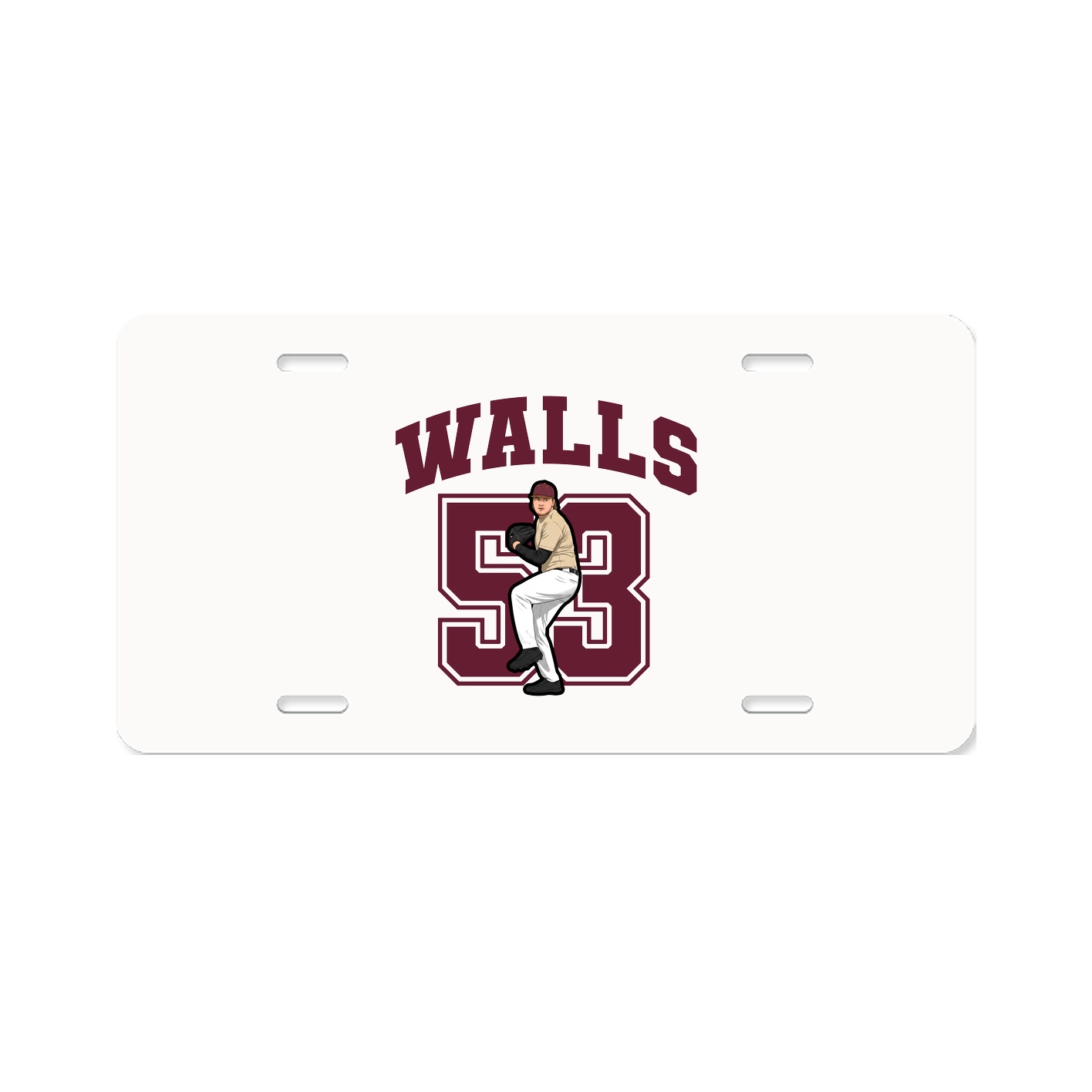 License Plate — Number in Classic