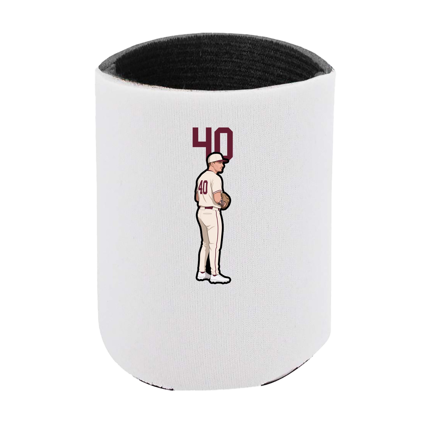 Can Holder — Number Top in White