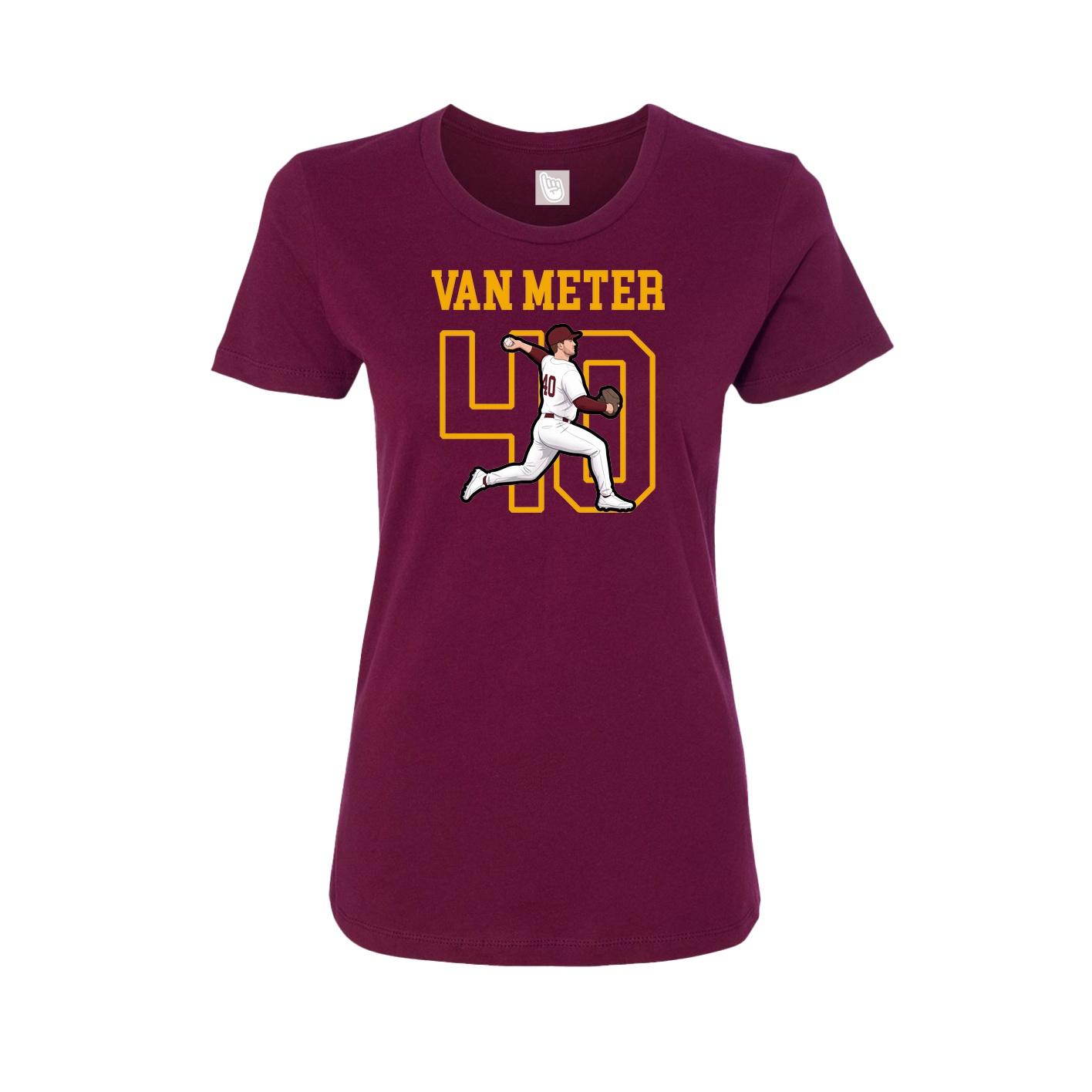 Fitted Women's Tee — Shirsey in Maroon