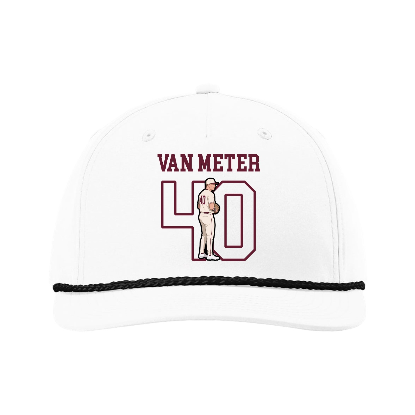 Five-Panel Classic Rope Cap — Shirsey in White