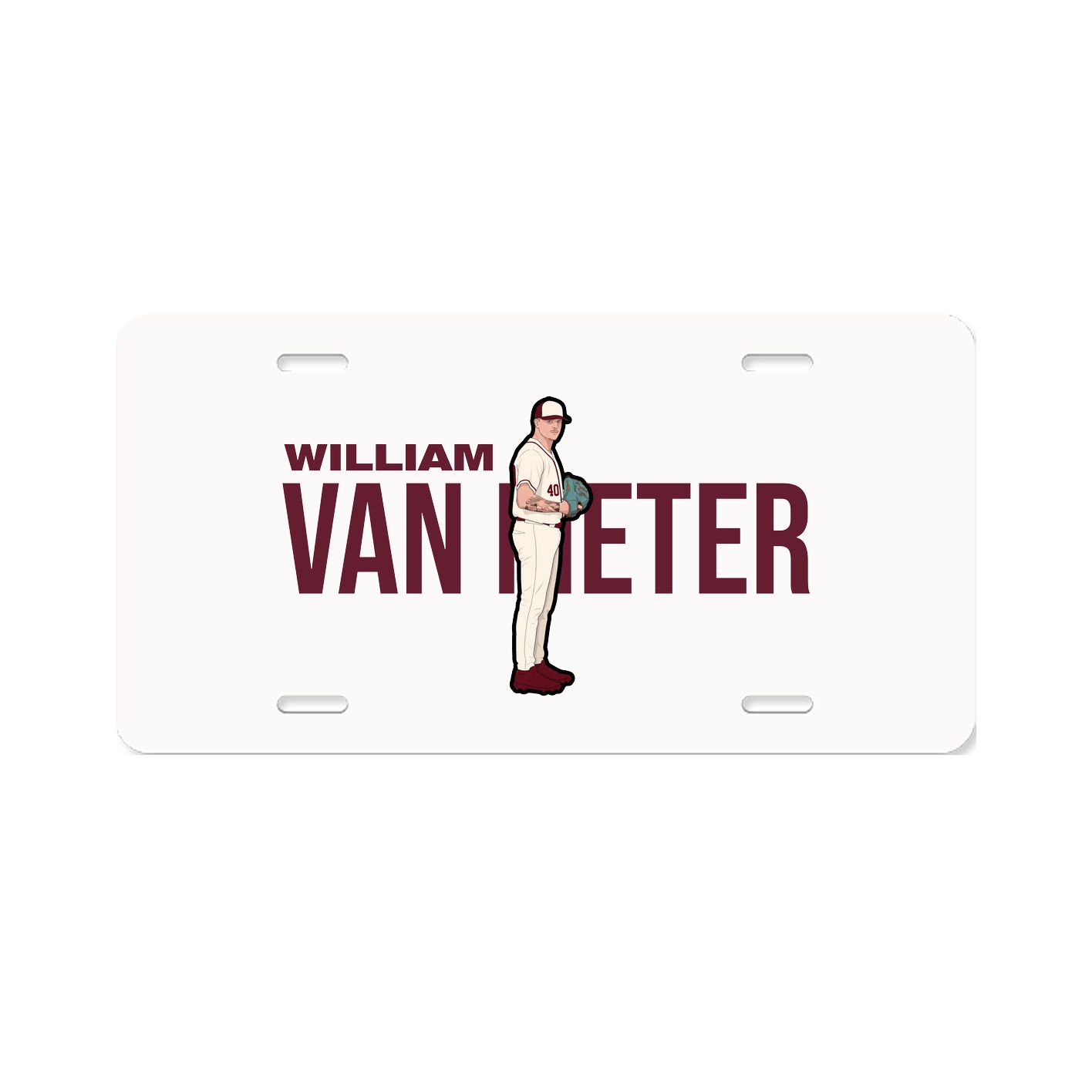 License Plate — Player Name in Classic