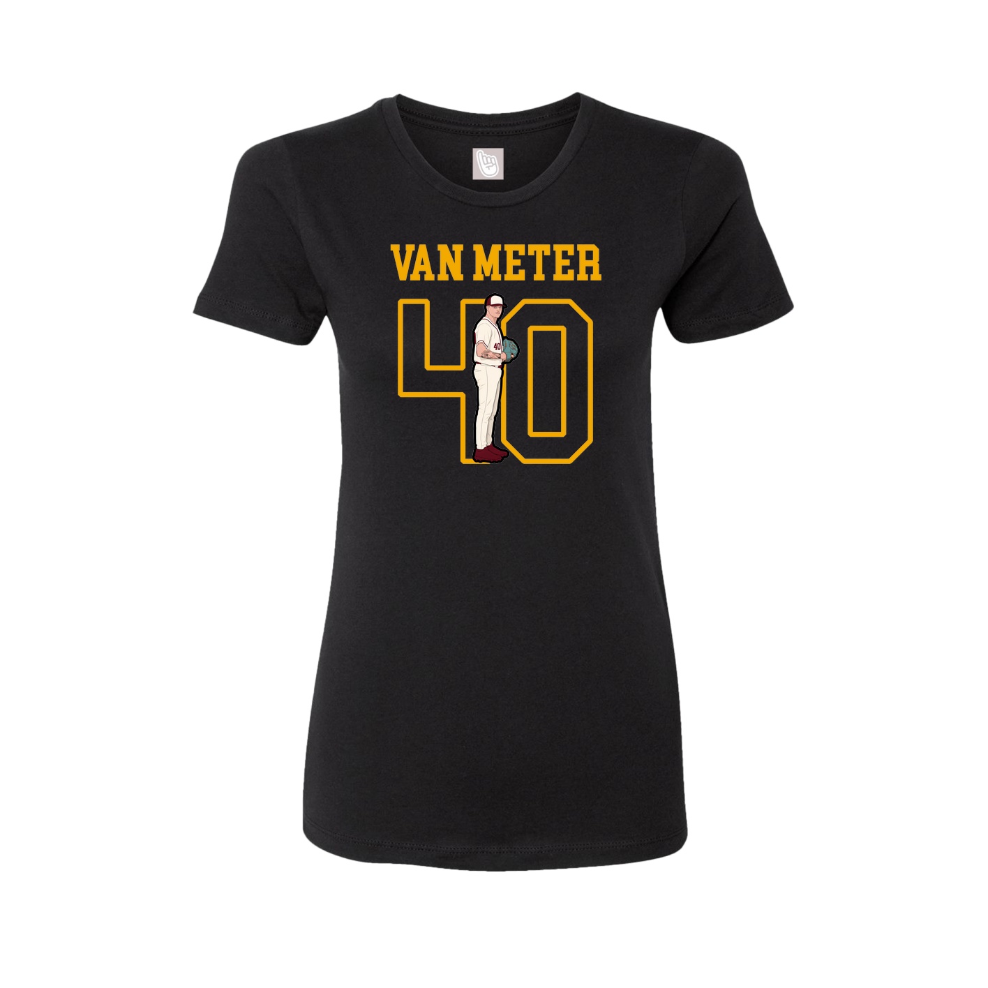 Fitted Women's Tee — Shirsey in Black
