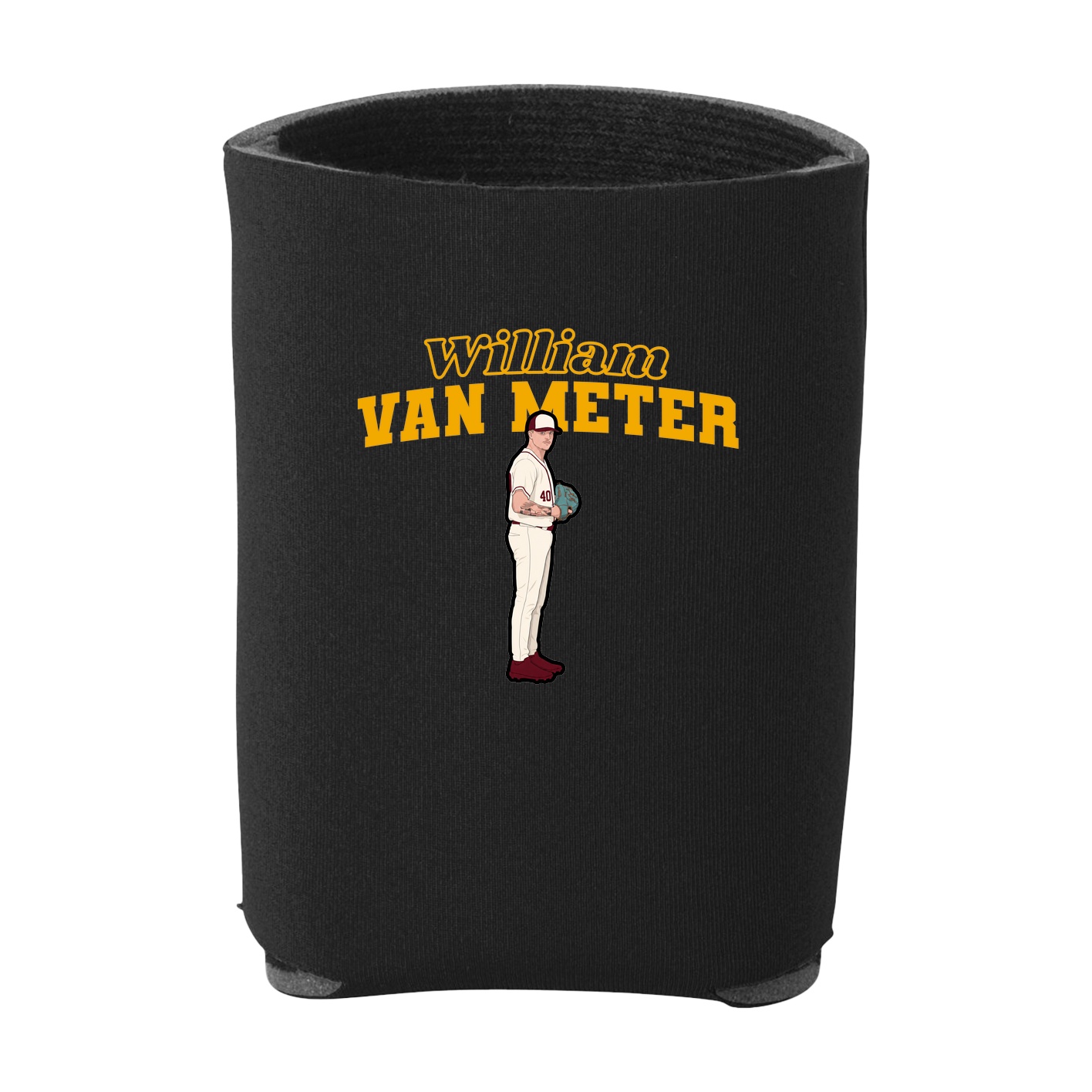 Can Holder — Name Arch in Black