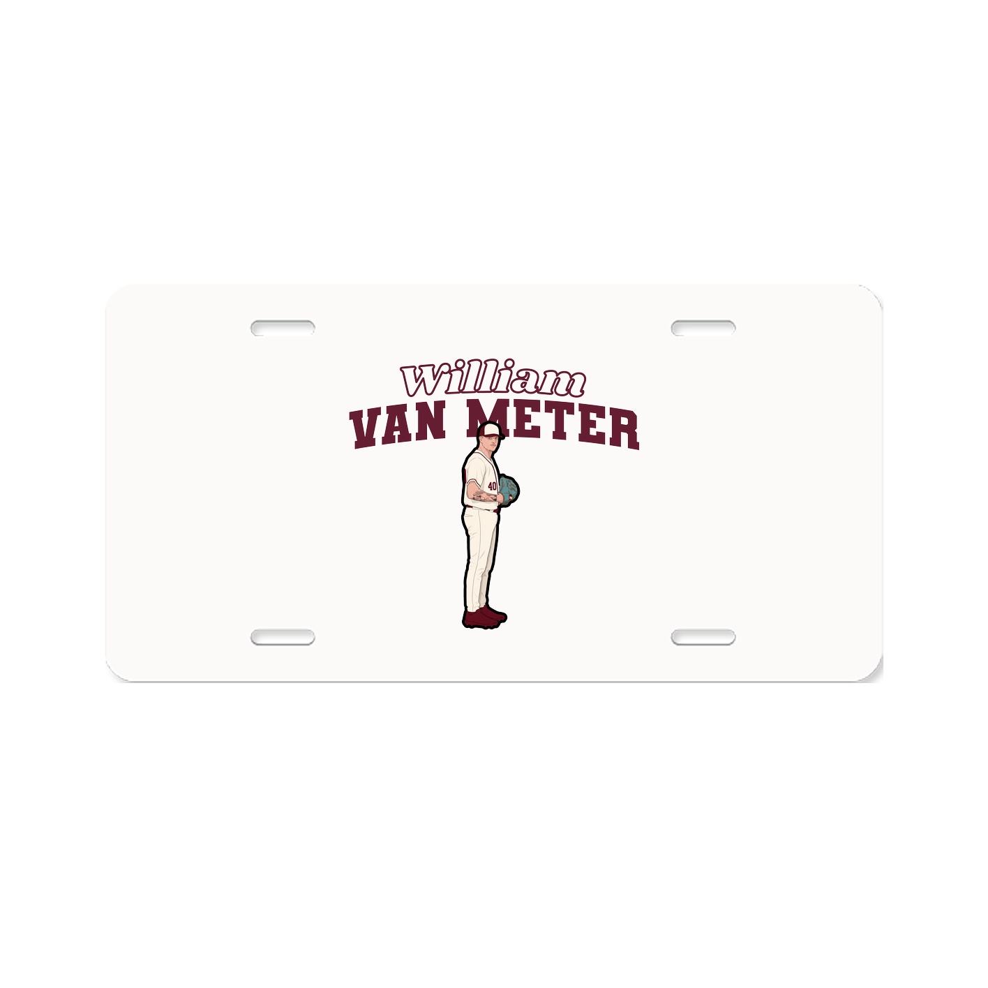 License Plate — Name Arch in Classic