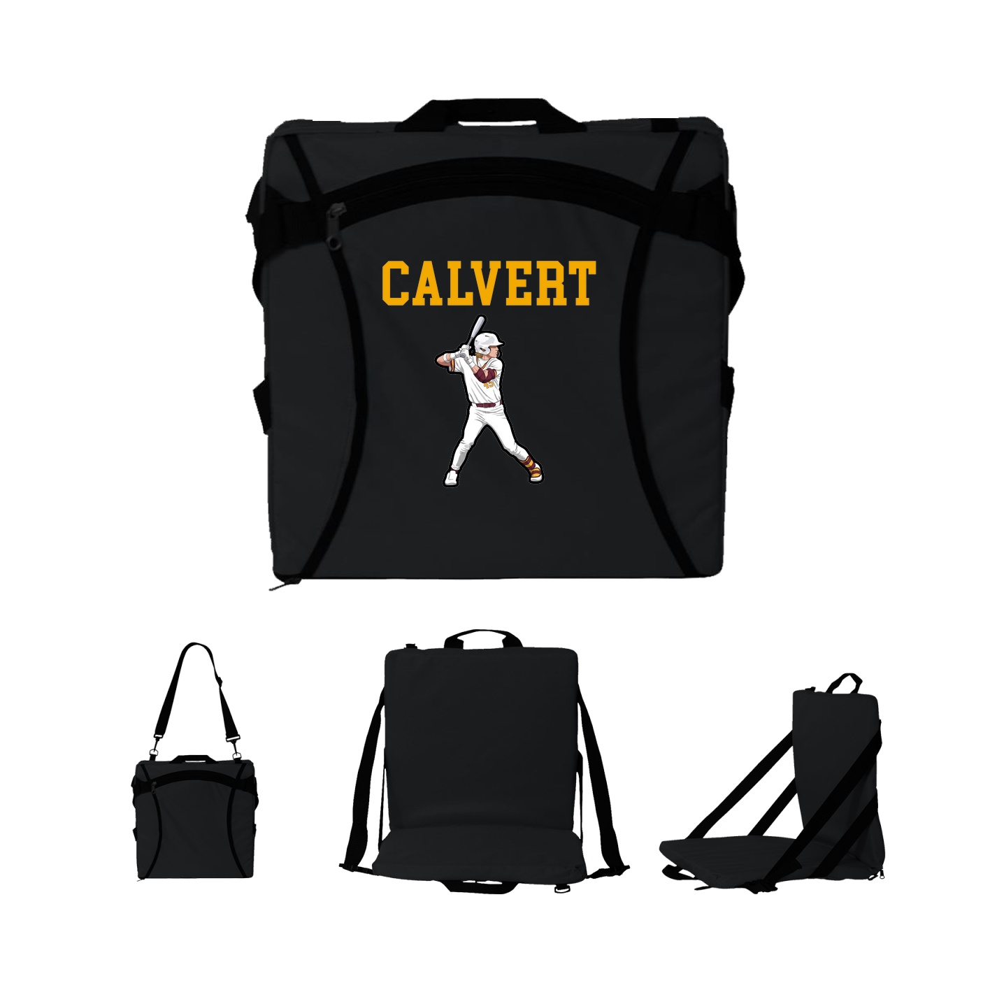 Folding Stadium Seat — Shirsey in Black