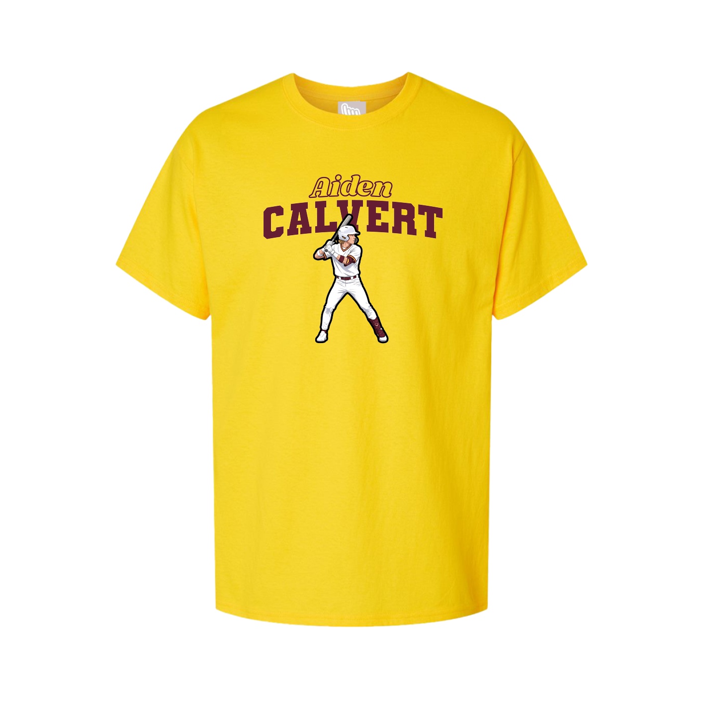 Youth Tee — Name Arch in Gold
