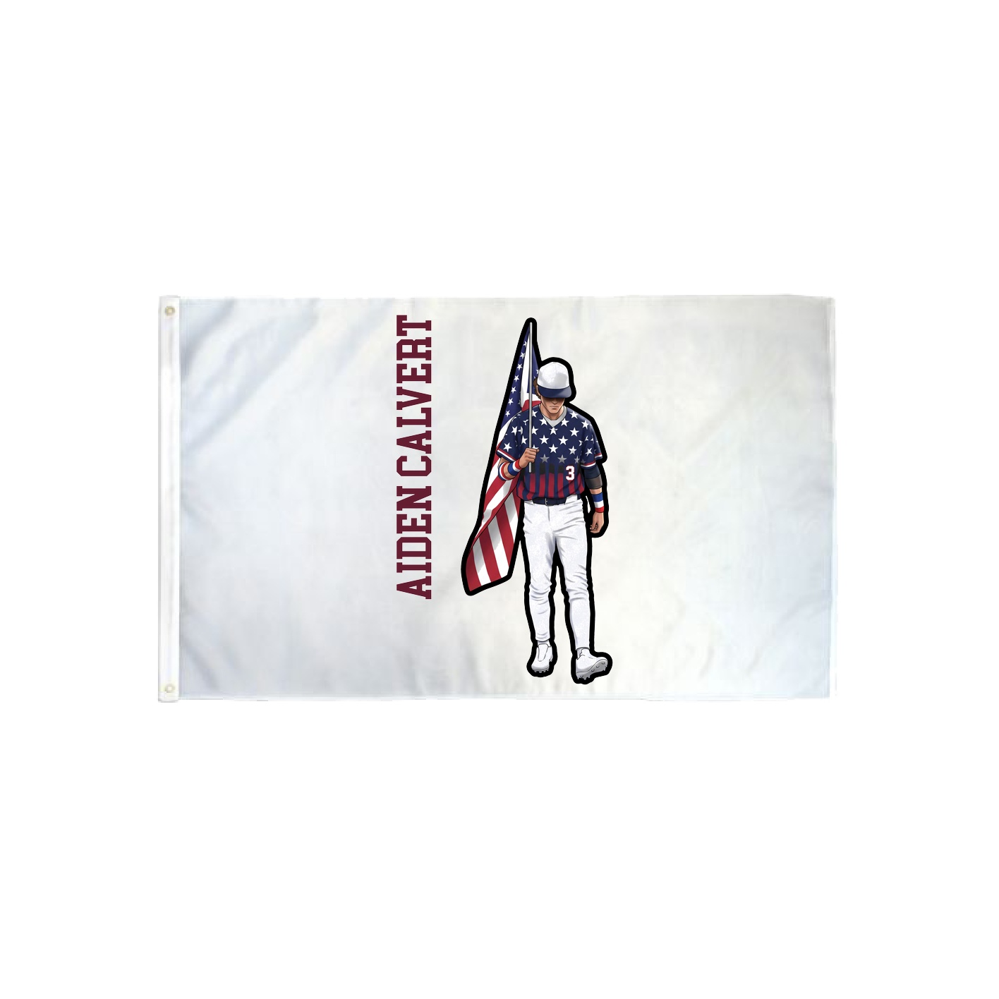 3x5 Flag — Name Vertical in Classic