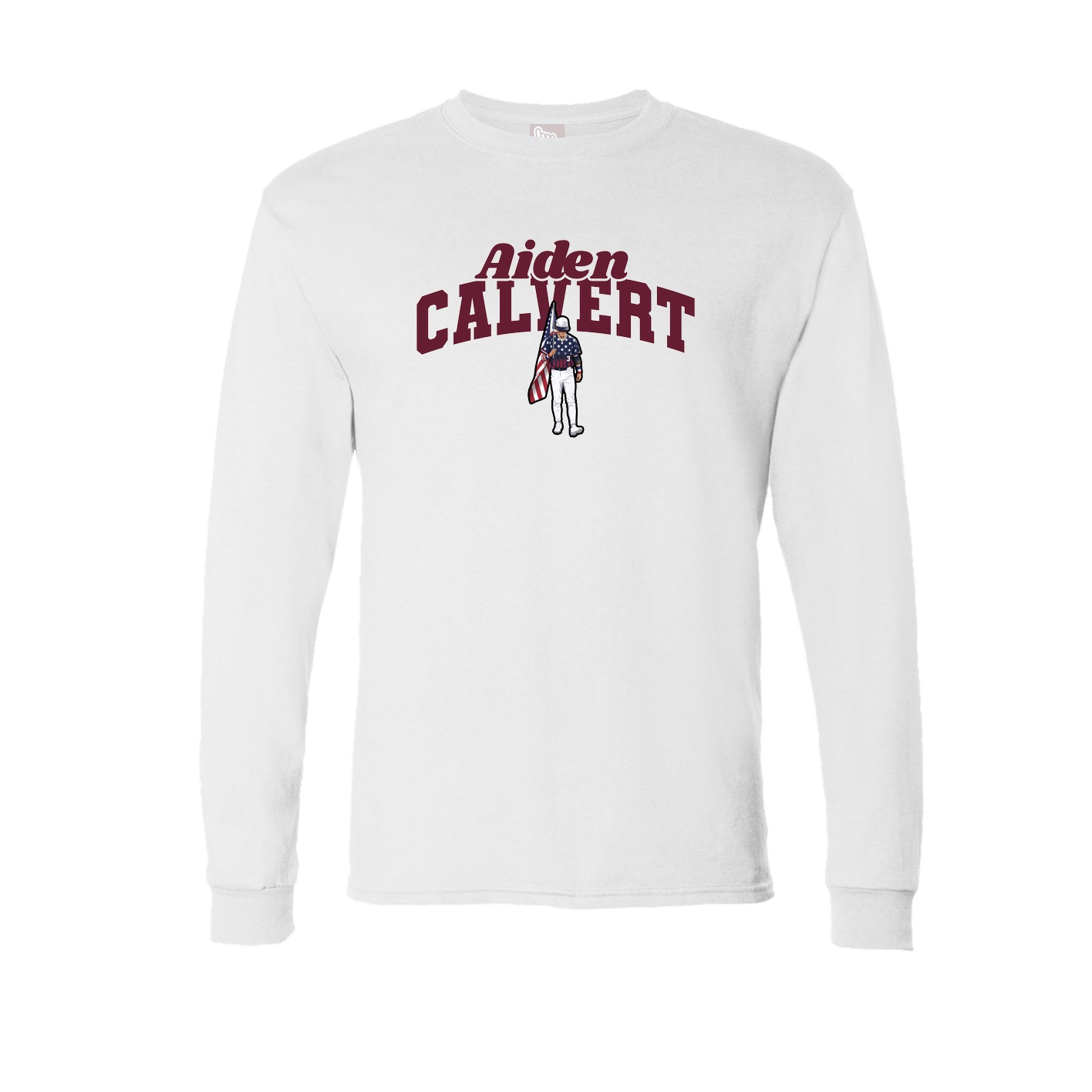 Long Sleeve Tee — Signature Arch in White