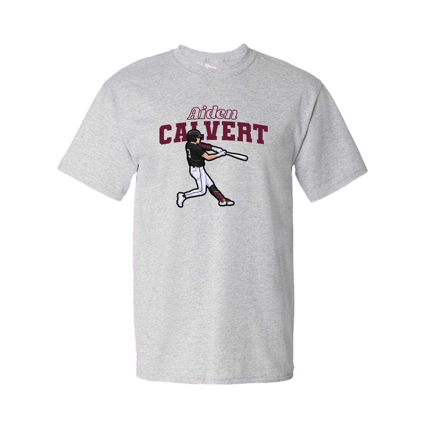 Youth Tee — Name Arch in Grey