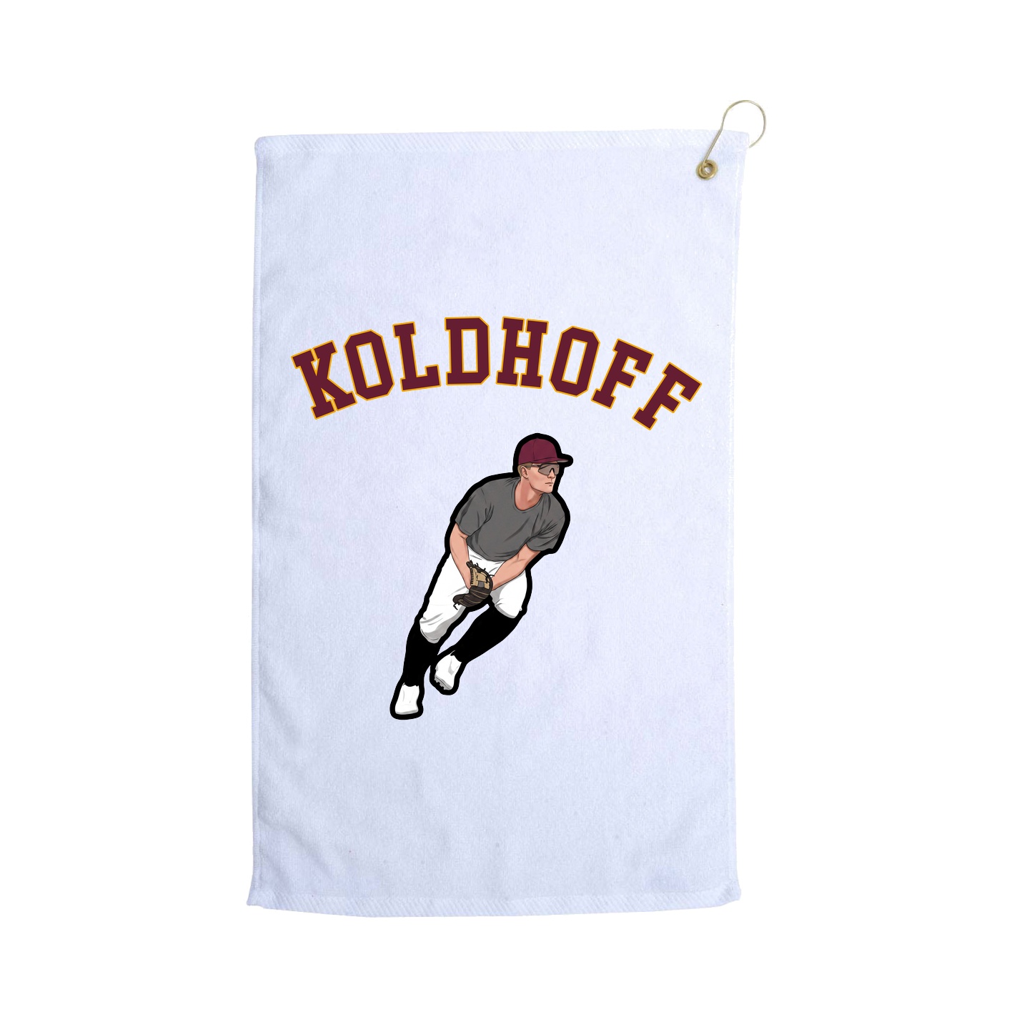 Golf Towel — Shirsey Arch in White
