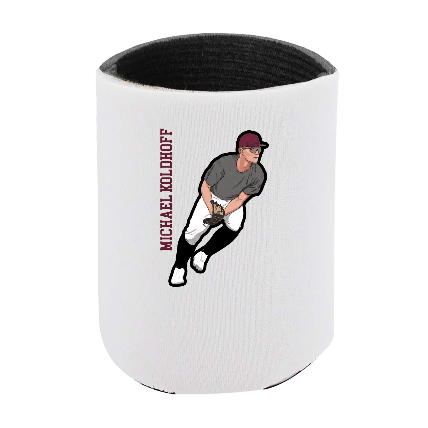 Can Holder — Name Vertical in White
