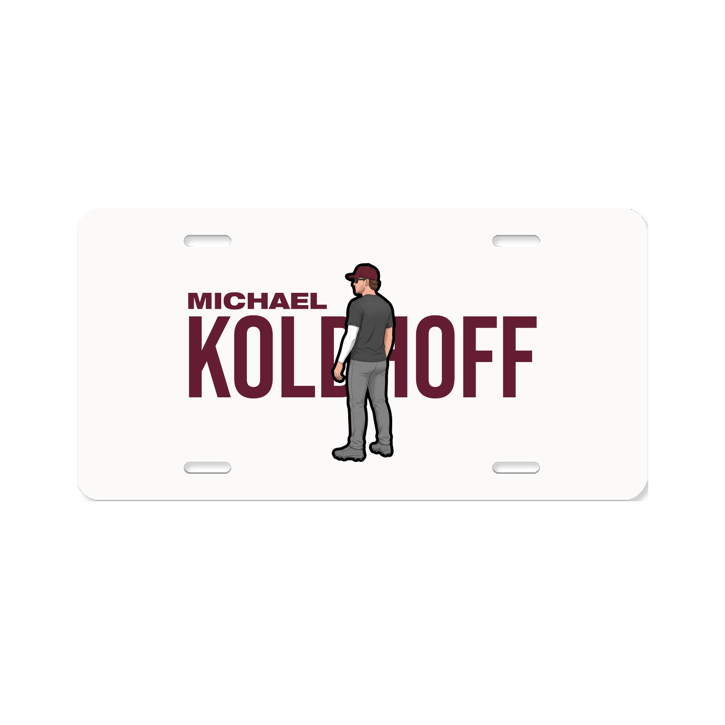 License Plate — Player Name in Classic