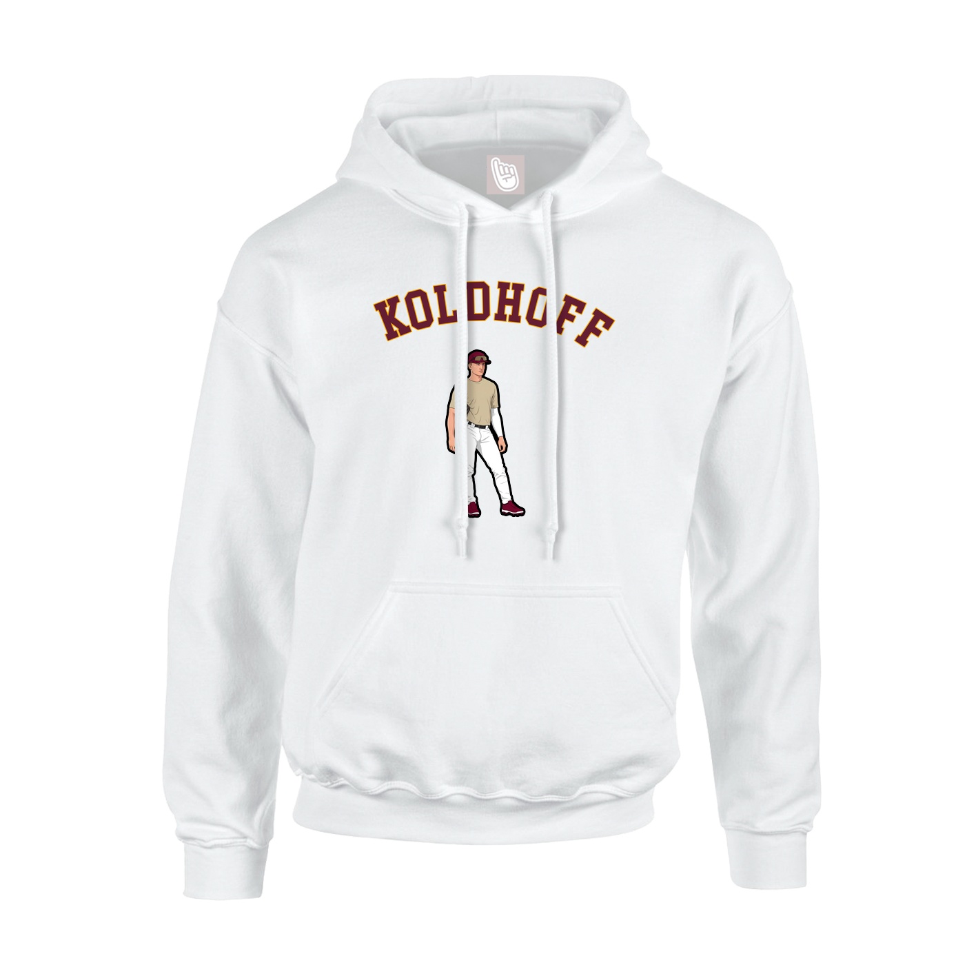 Youth Hoodie — Shirsey Arch in White