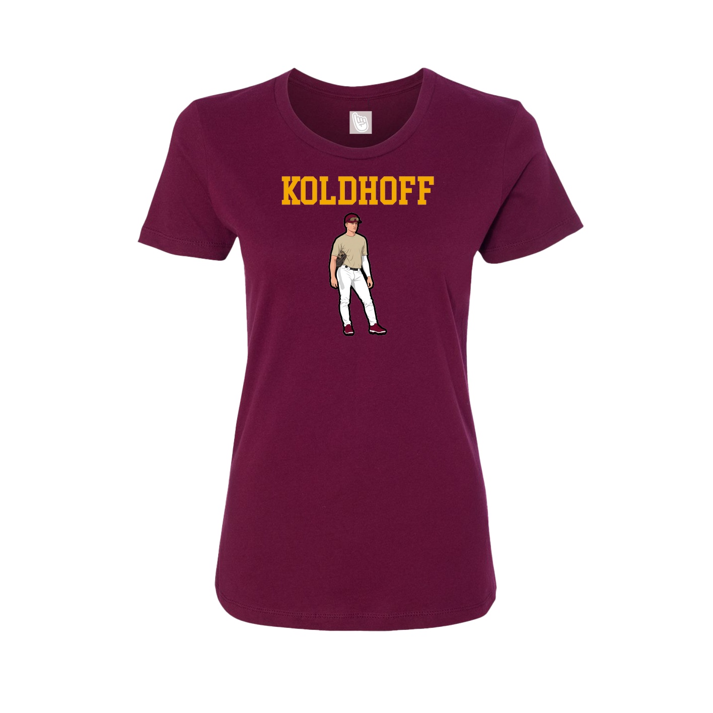 Fitted Women's Tee — Shirsey in Maroon