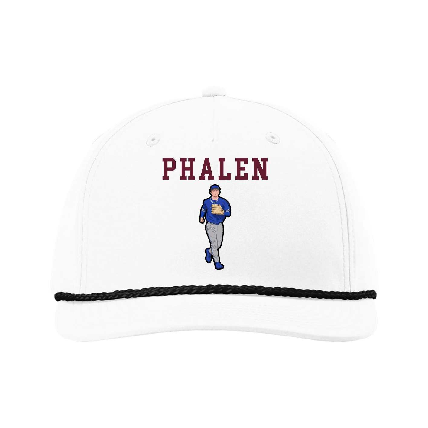 Five-Panel Classic Rope Cap — Shirsey in White