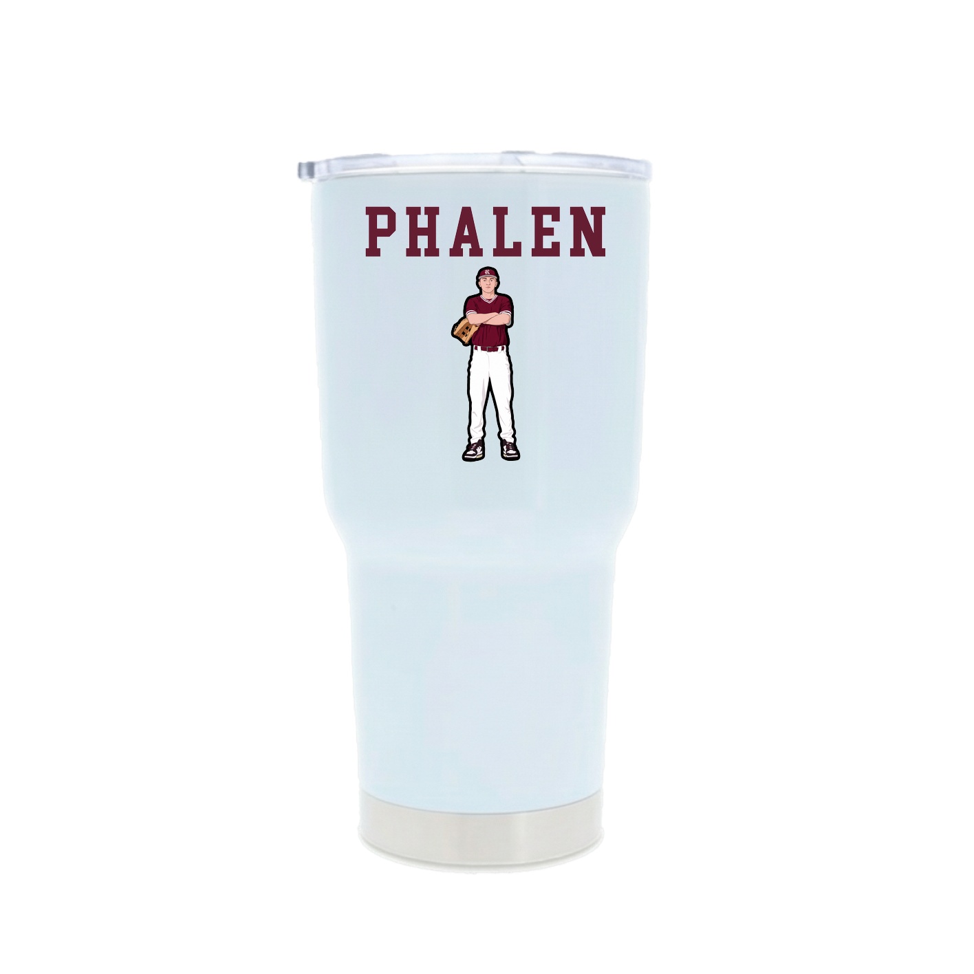 30oz Stainless Steel Tumbler — Shirsey in White