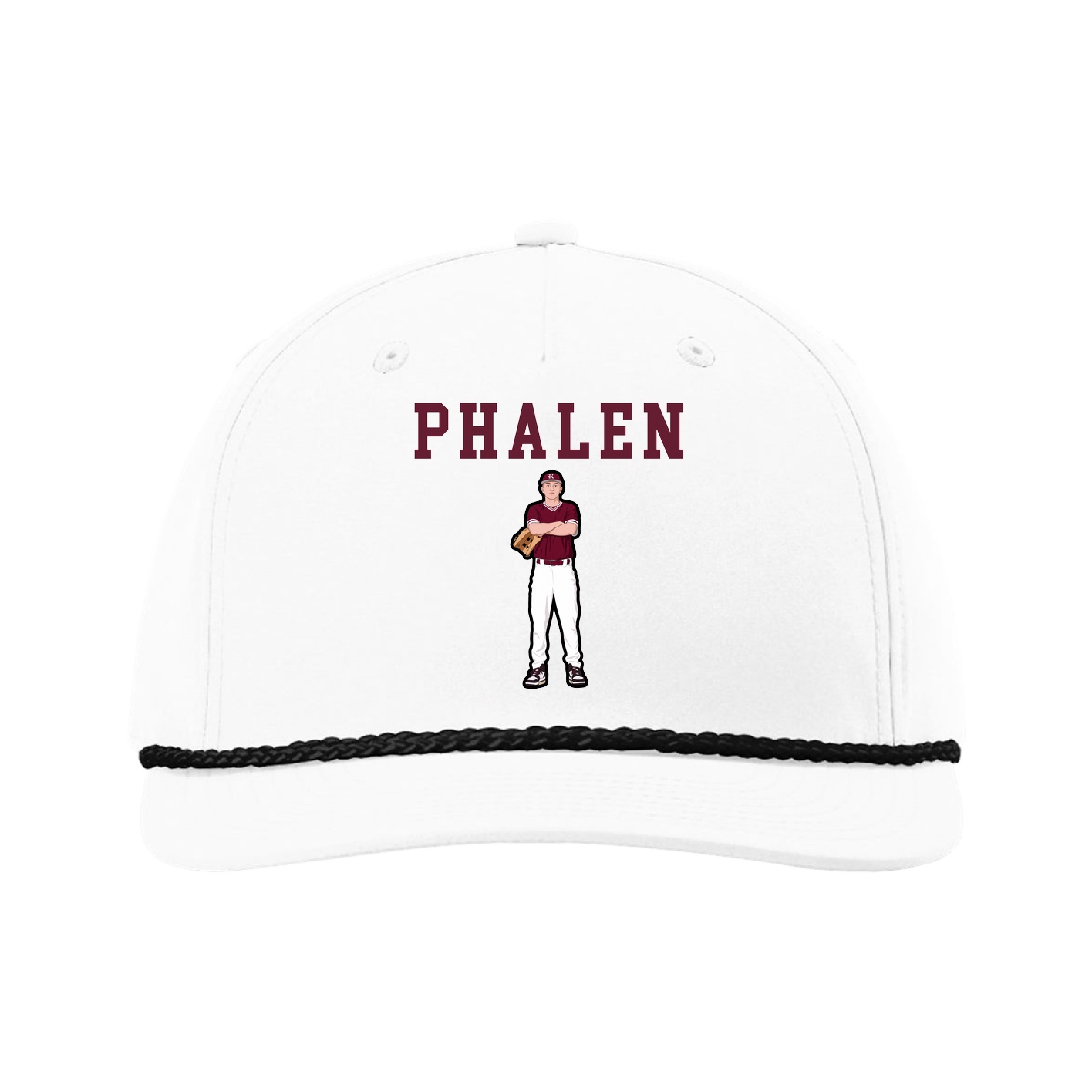 Five-Panel Classic Rope Cap — Shirsey in White