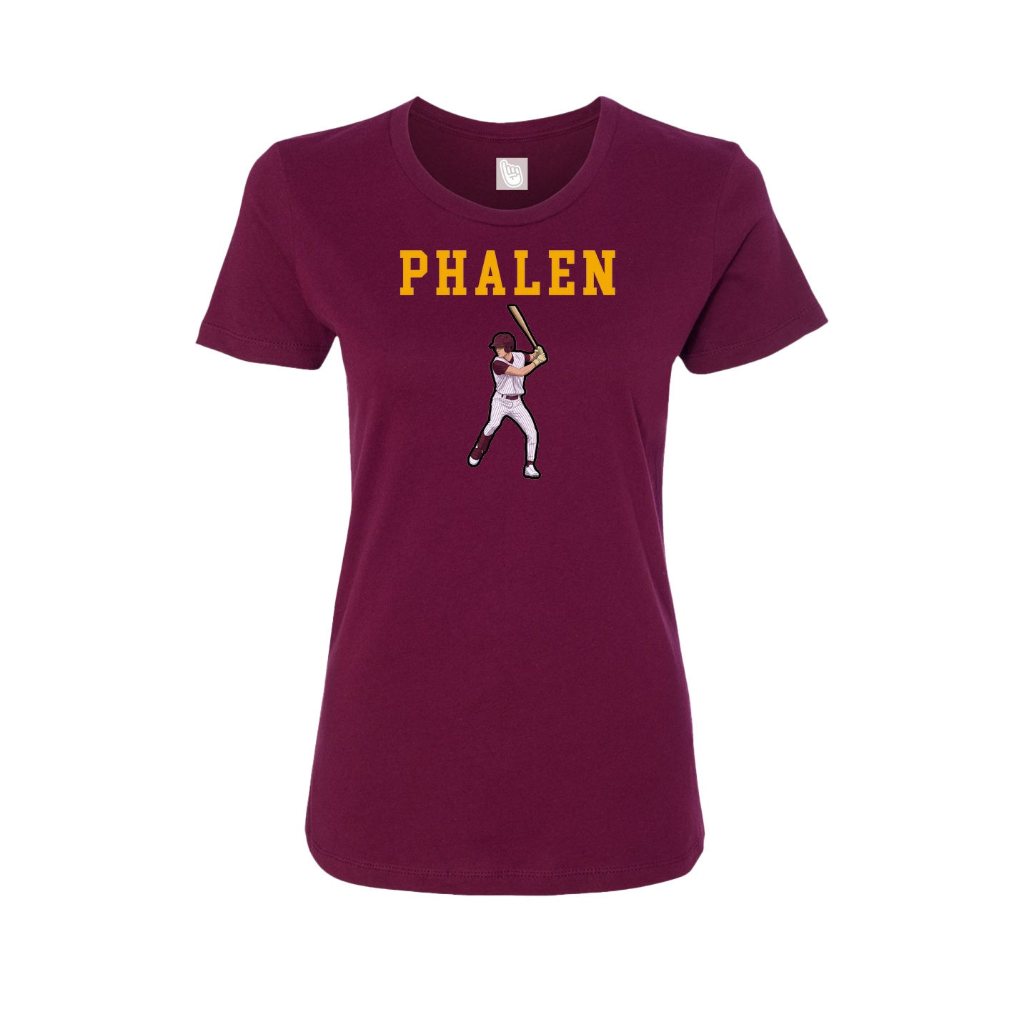 Fitted Women's Tee — Shirsey in Maroon
