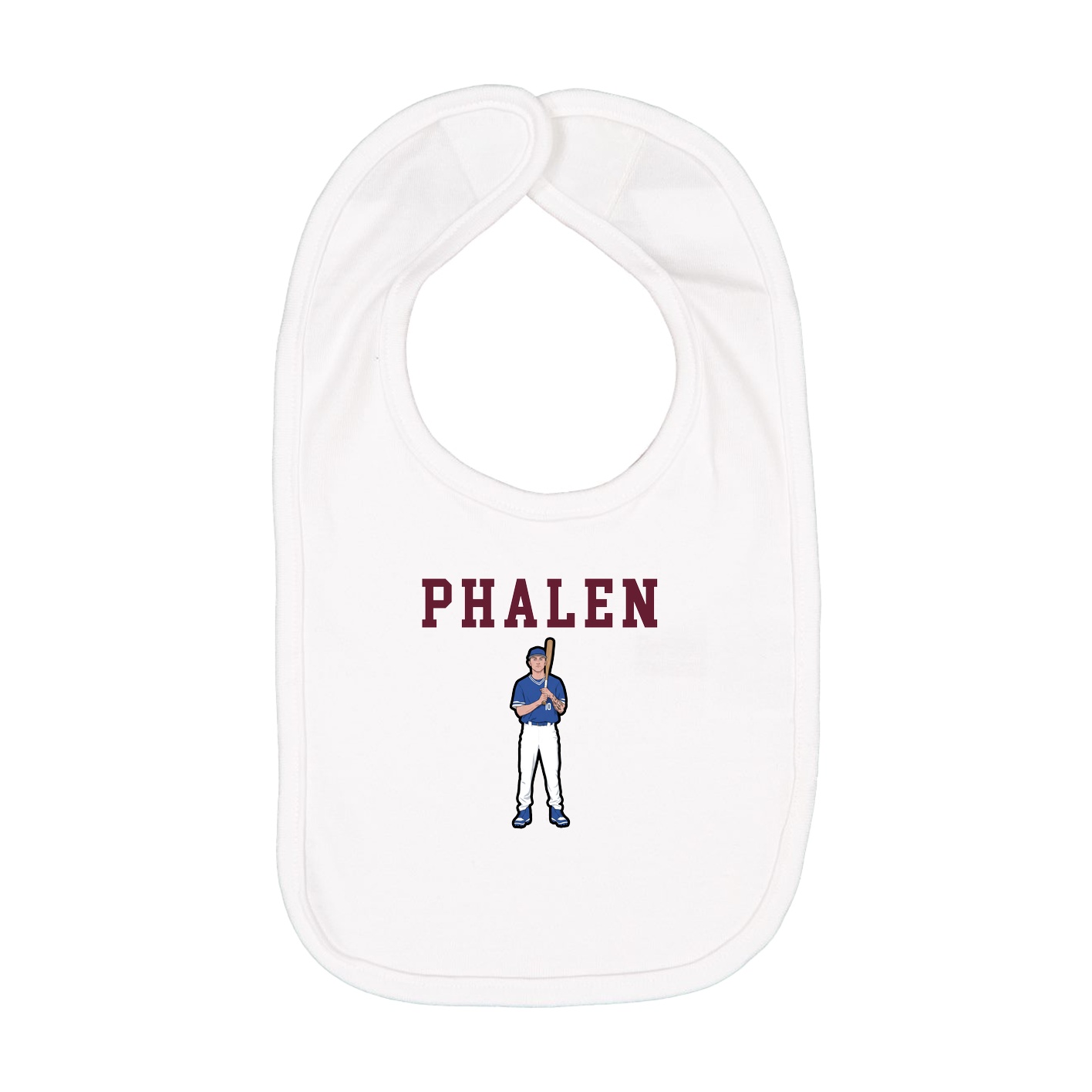 Infant Bib — Shirsey in White
