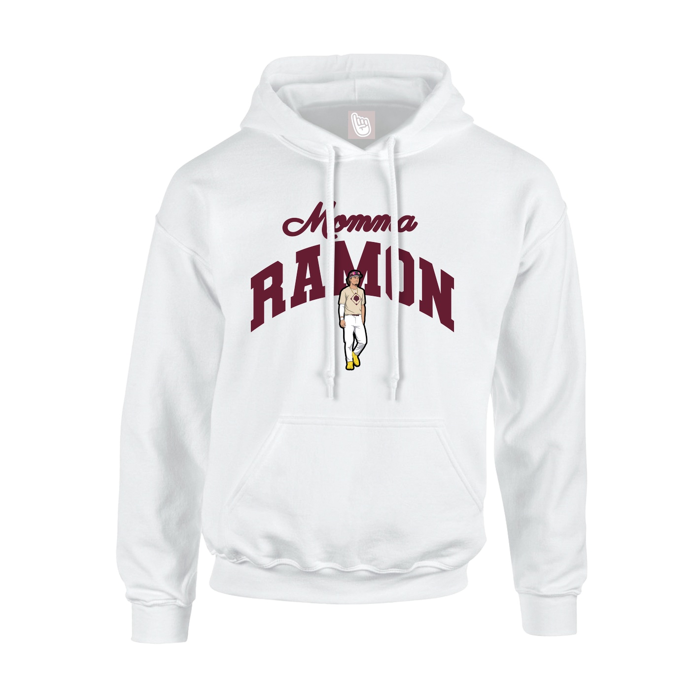 Youth Hoodie — Mothers Day Arch in White
