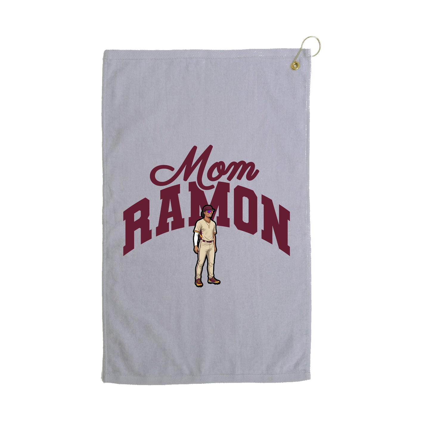Golf Towel — Mothers Day Arch in Grey