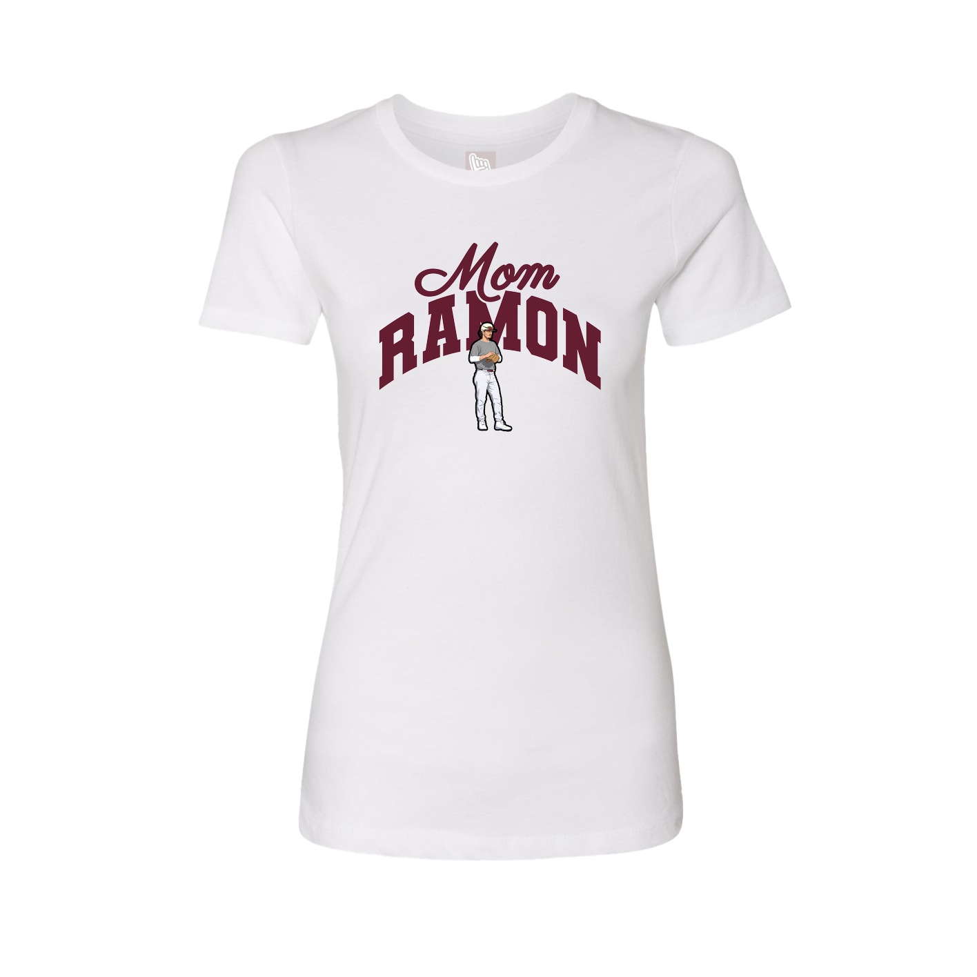 Womens Tee — Mothers Day Arch in White
