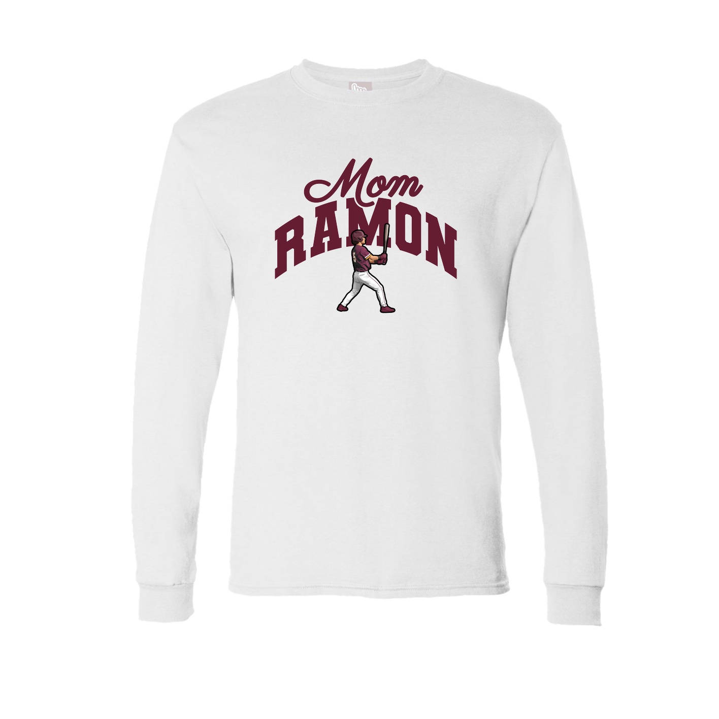 Long Sleeve Tee — Mothers Day Arch in White
